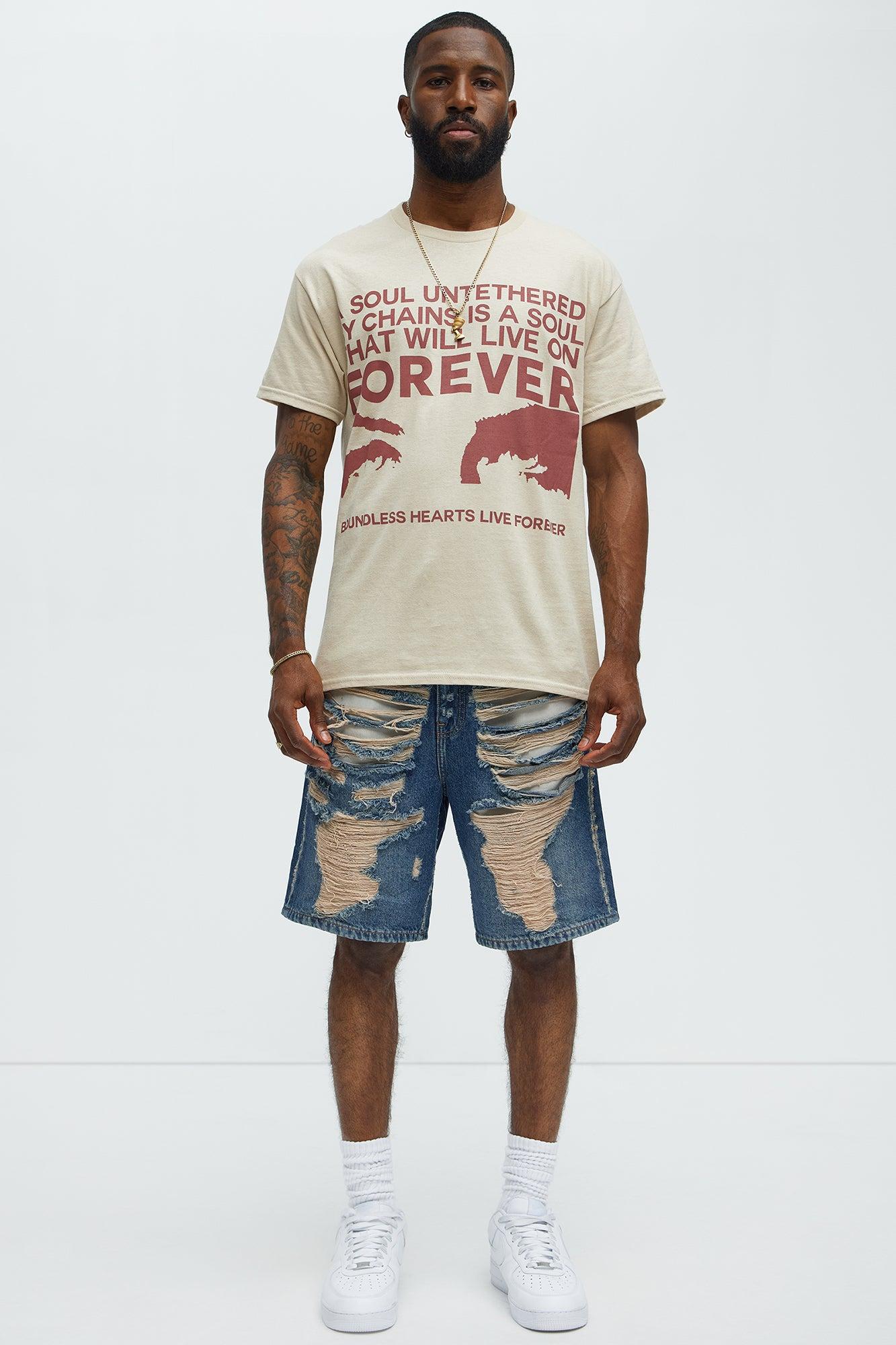 A Soul Untethered Short Sleeve Tee - Taupe Male Product Image