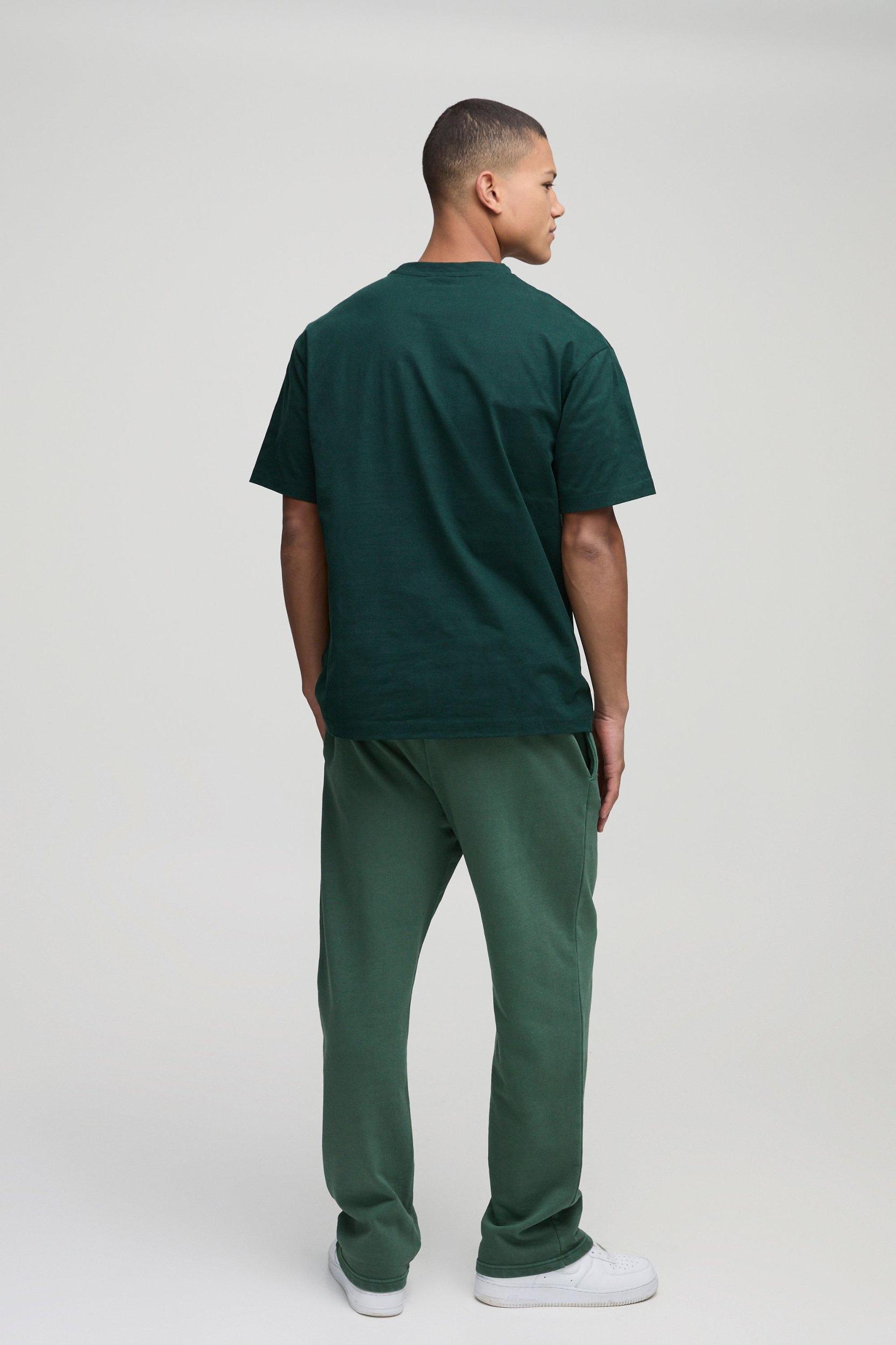 Relaxed Drop Crotch Seam Wash Sweatpants | boohooMAN USA Product Image