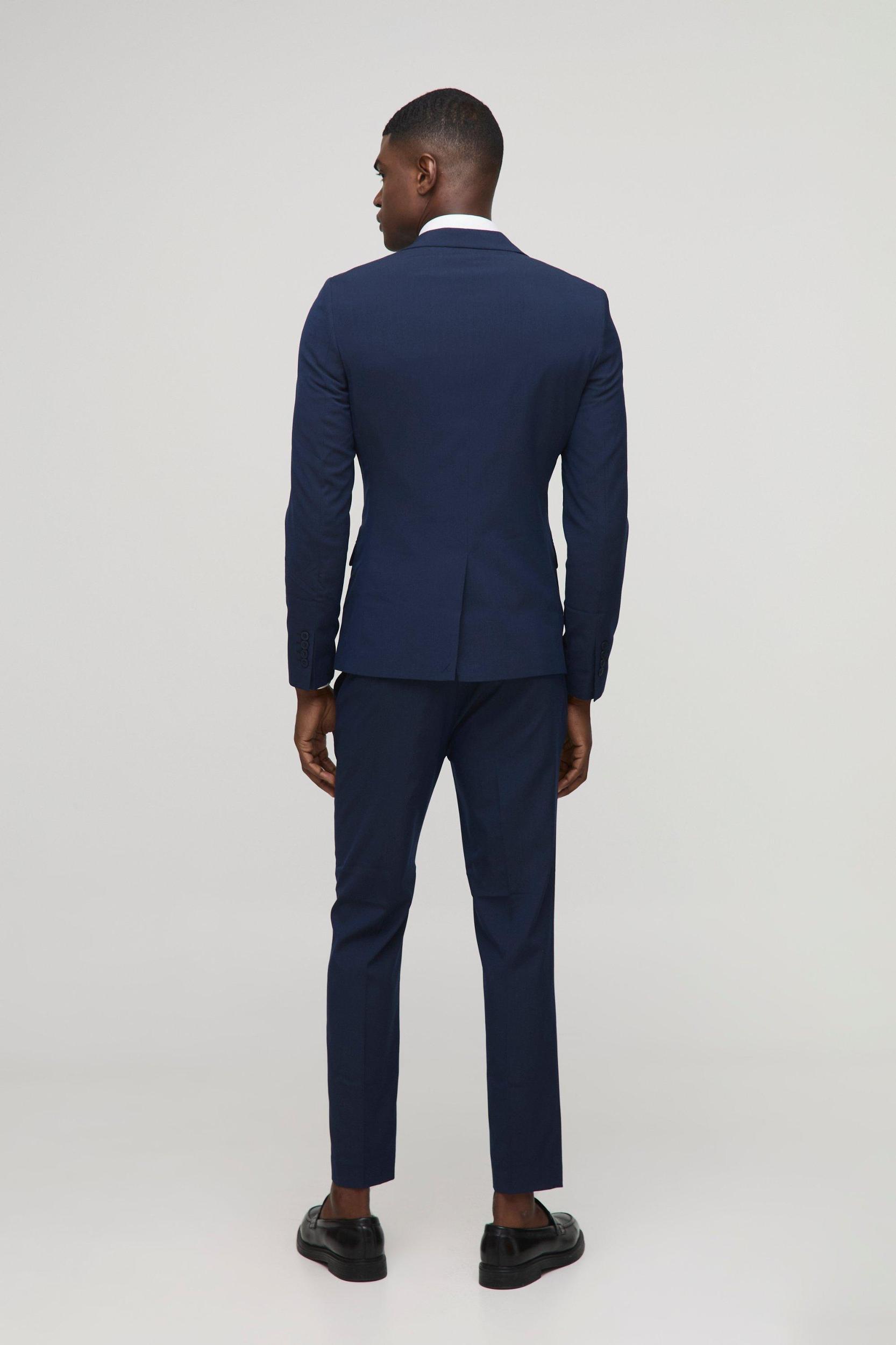 Skinny Cropped Dress Pants | boohooMAN USA Product Image