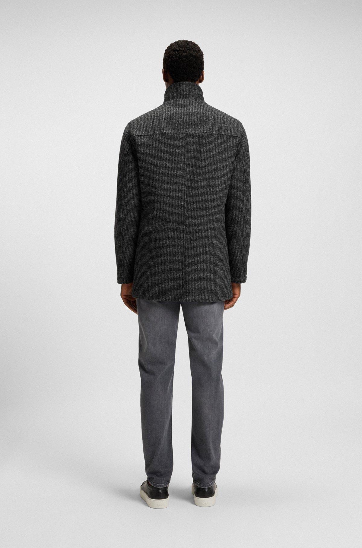 Regular-fit coat with inner layer Product Image
