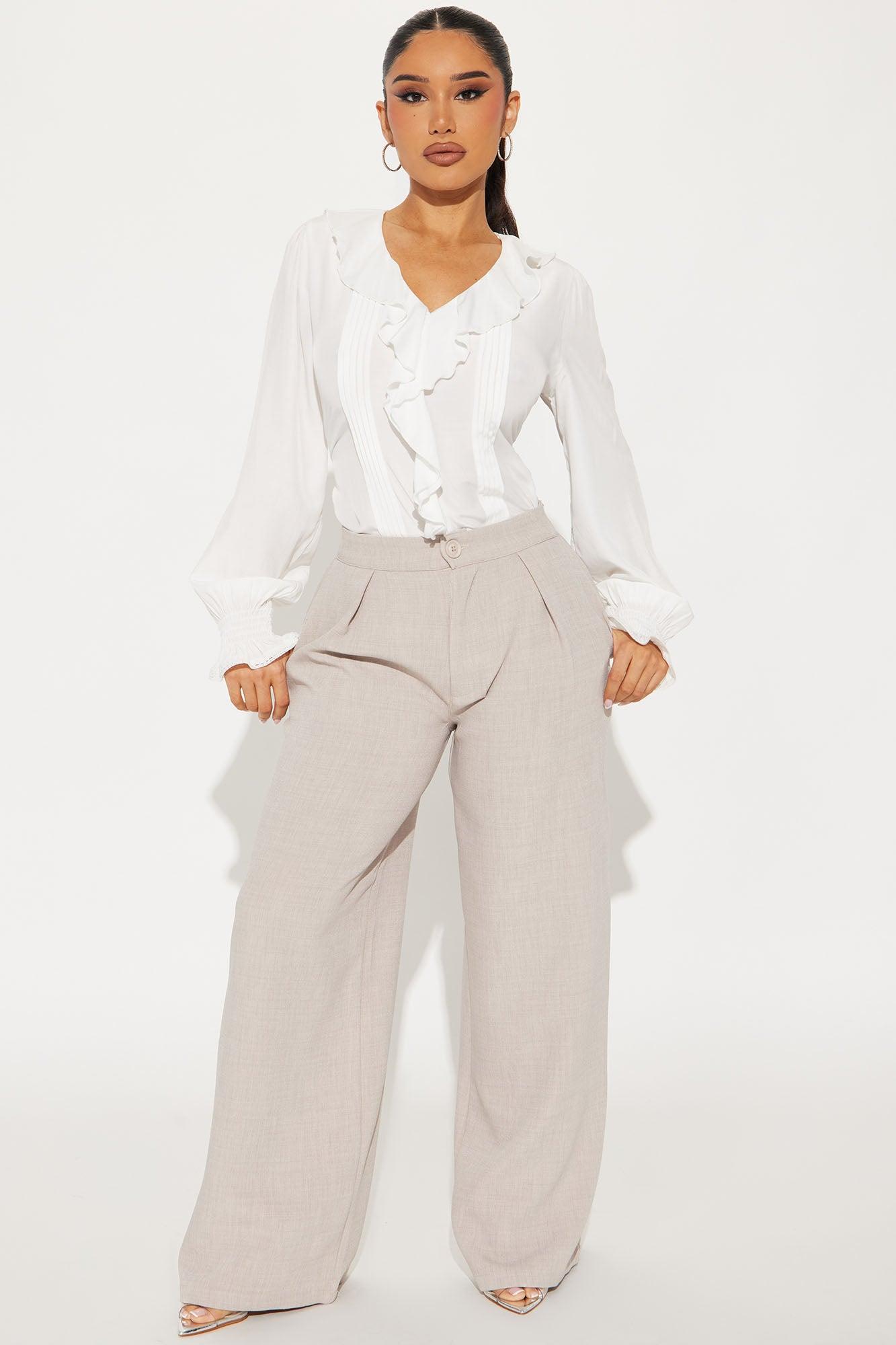 Zinnia Ruffle Top - White Product Image