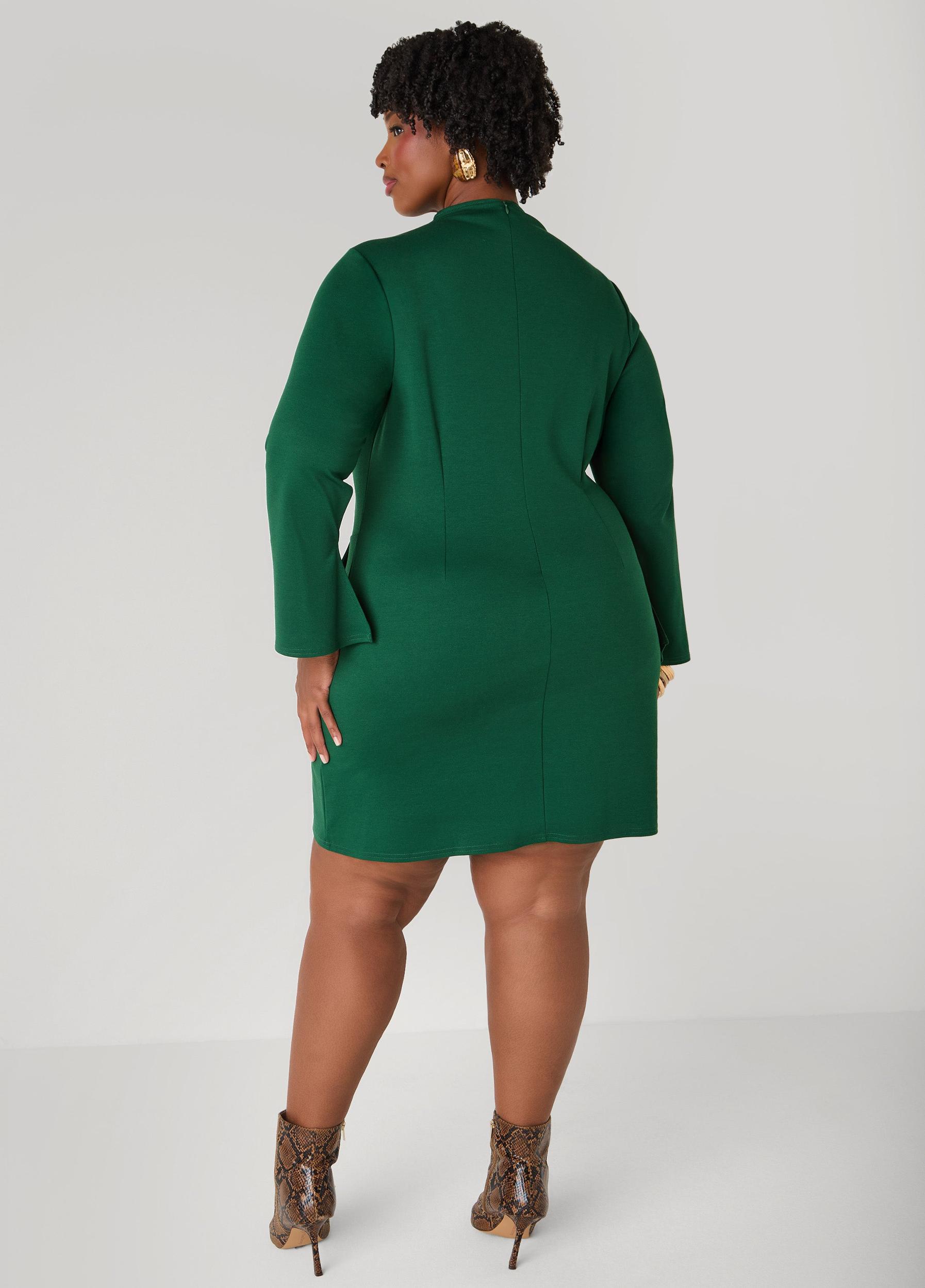 Split Bell Cuff Mini Dress Product Image