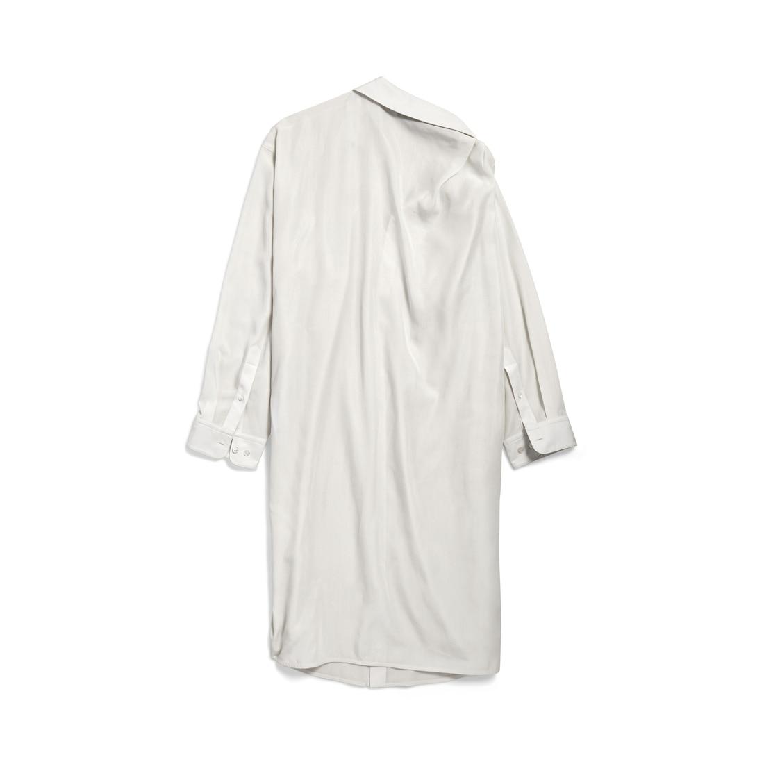 Women's One Shoulder Dress in Dirty White Product Image