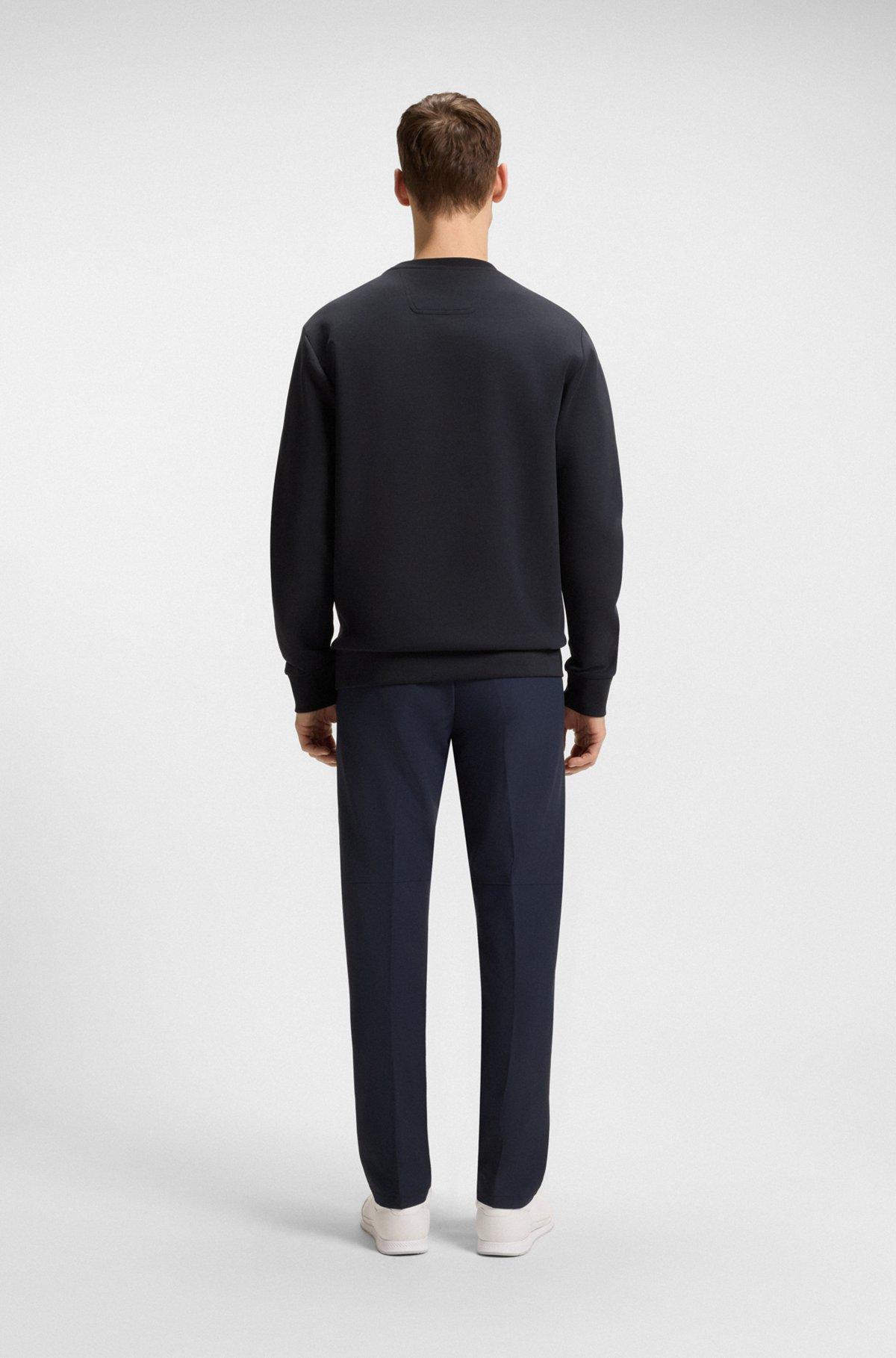 Sandwich-logo sweatshirt in stretch cotton Product Image