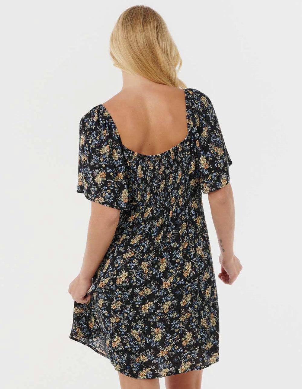 RIP CURL Pacific Rider Ditsy Womens Mini Dress - BLACK COMBO Product Image