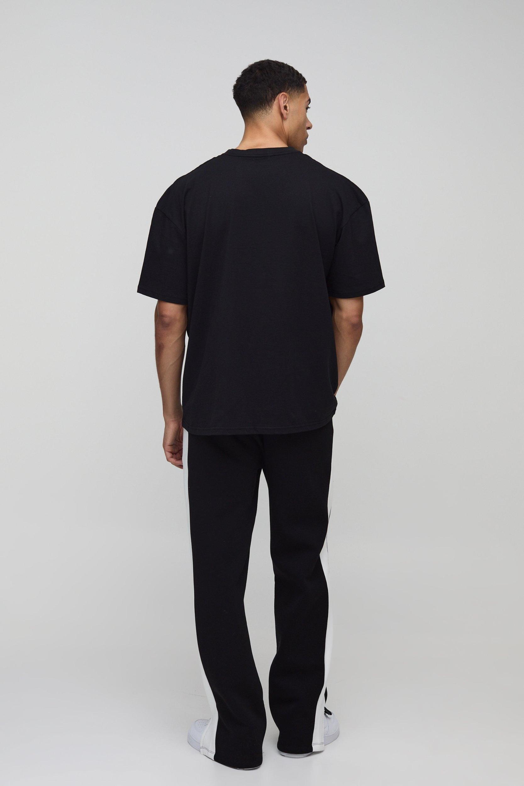 Oversized Worldwide Moto Car T-Shirt | boohooMAN USA Product Image