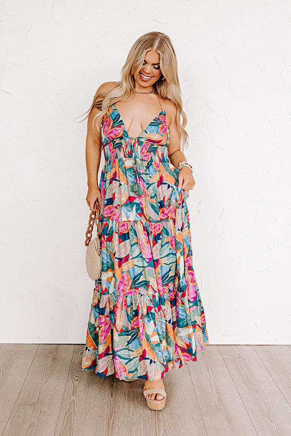 Tropical Fizz Maxi Dress Curves Product Image