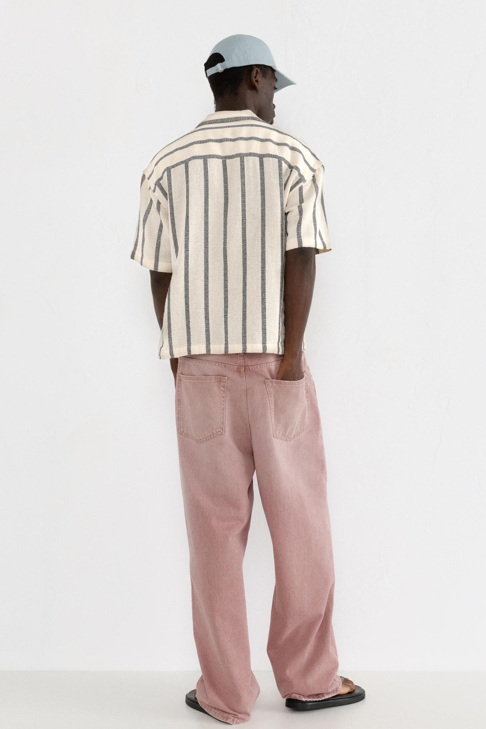 Striped short sleeve shirt Product Image