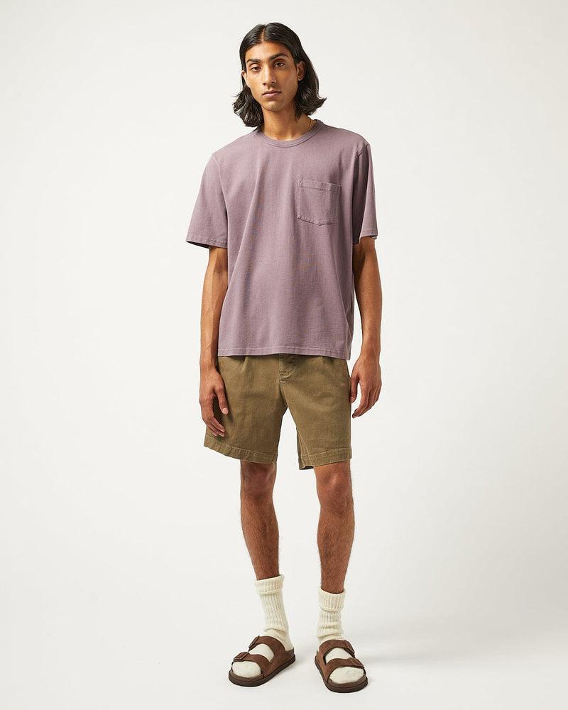 Heavy Twill Pleated Short - Army Product Image