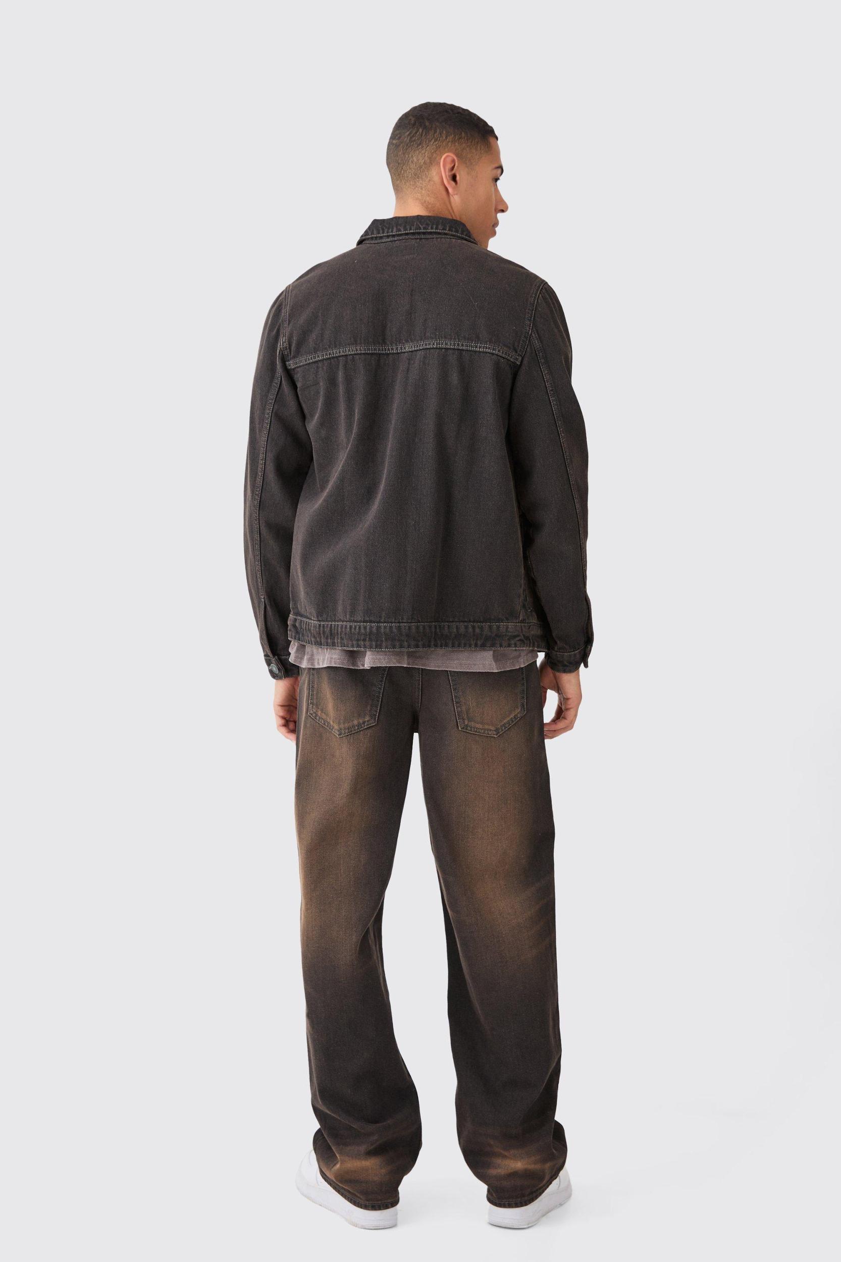 Baggy Rigid Washed Jeans | boohooMAN USA Product Image