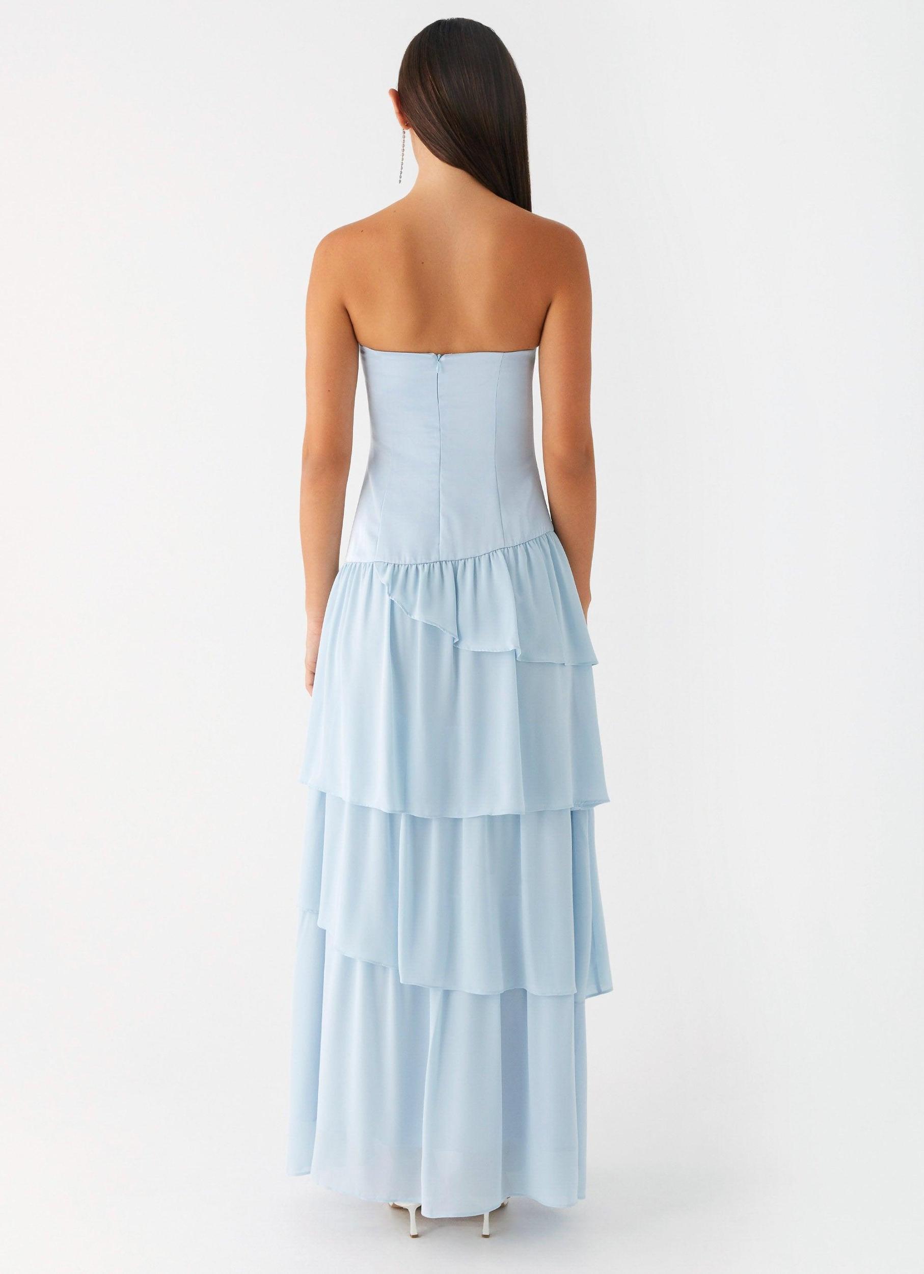 Our Story Maxi Dress - Pastel Blue Product Image