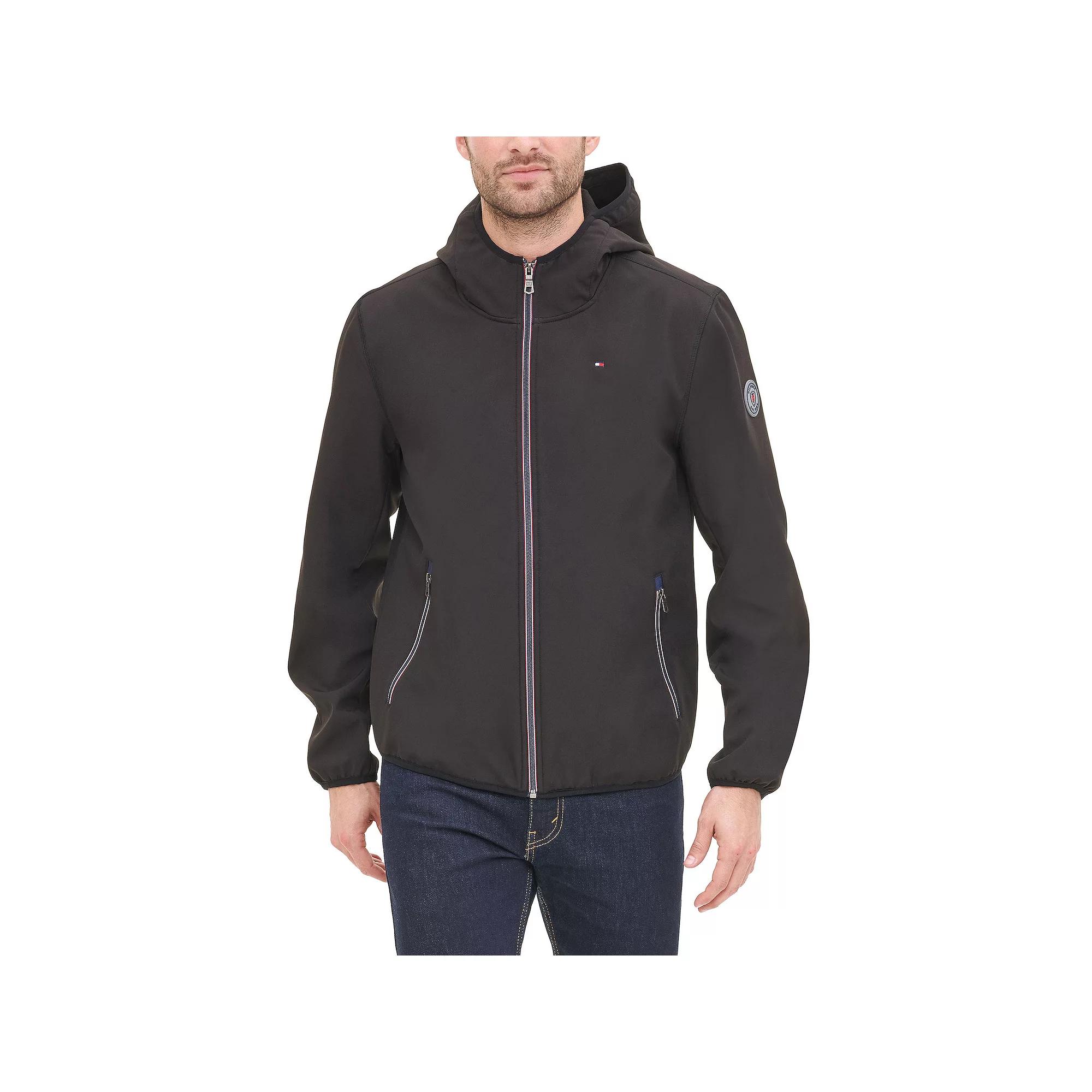 Mens Tommy Hilfiger Hooded Softshell Jacket Product Image