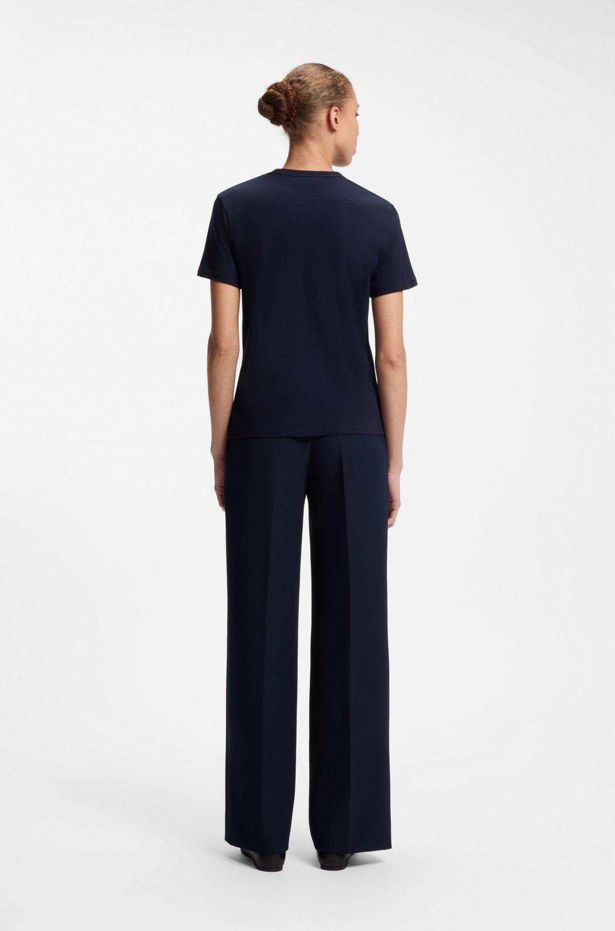 Cotton T-shirt with embroidered logo Product Image