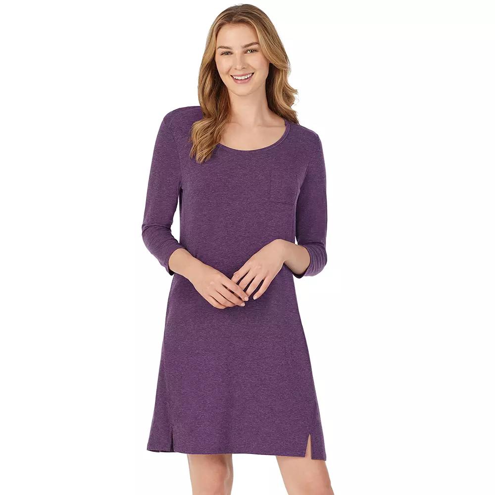 Women’s Cuddl Duds® Essentials 3/4 Sleeve Sleepshirt, Women's,  Product Image