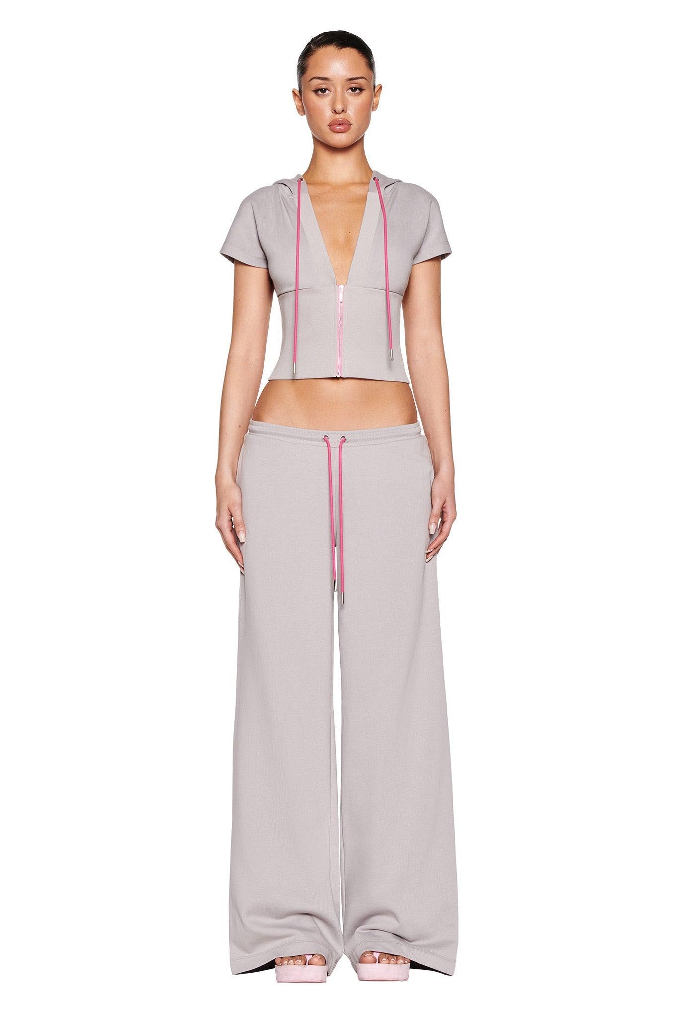 ARLO TRACK PANT - GREY : PINK Product Image