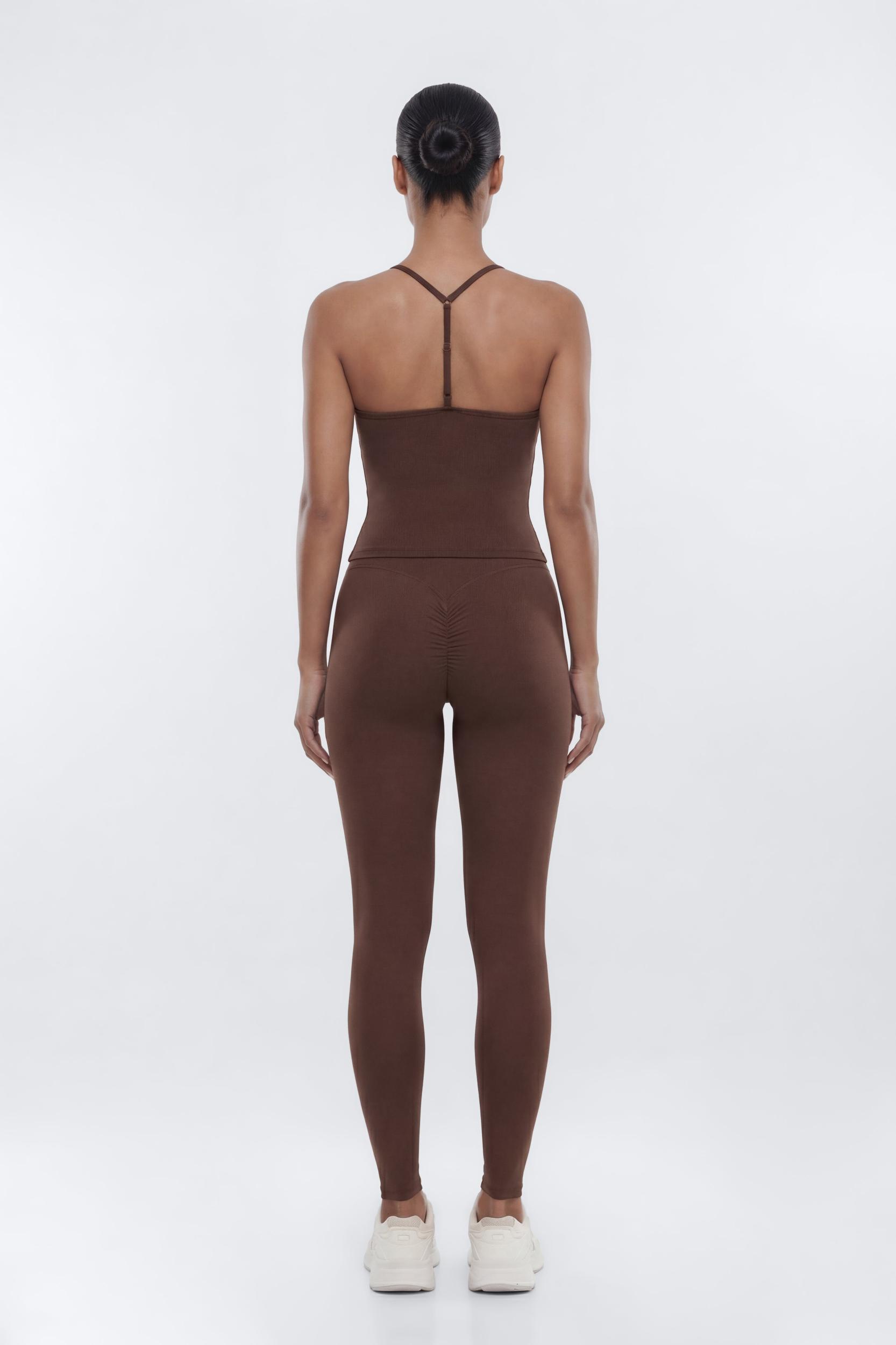 CloudForm™ 25″ Invisible Scrunch Legging - Brown Female Product Image
