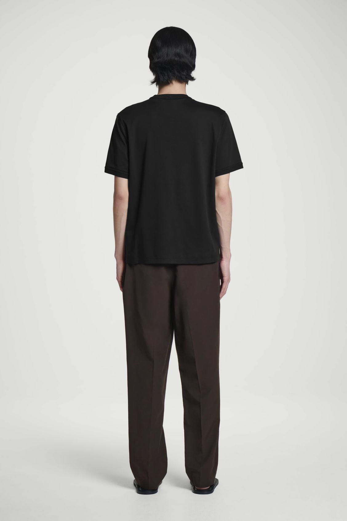 REGULAR-FIT MERCERIZED-COTTON T-SHIRT Product Image