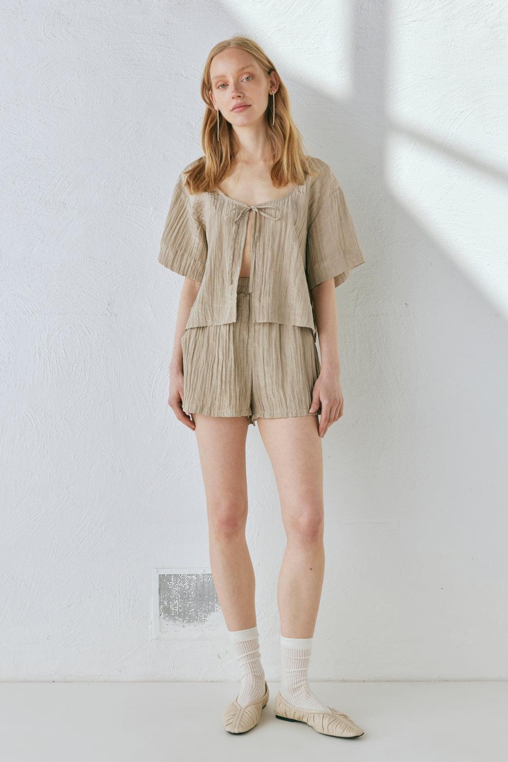 The Sea & I Shorts Taupe Product Image