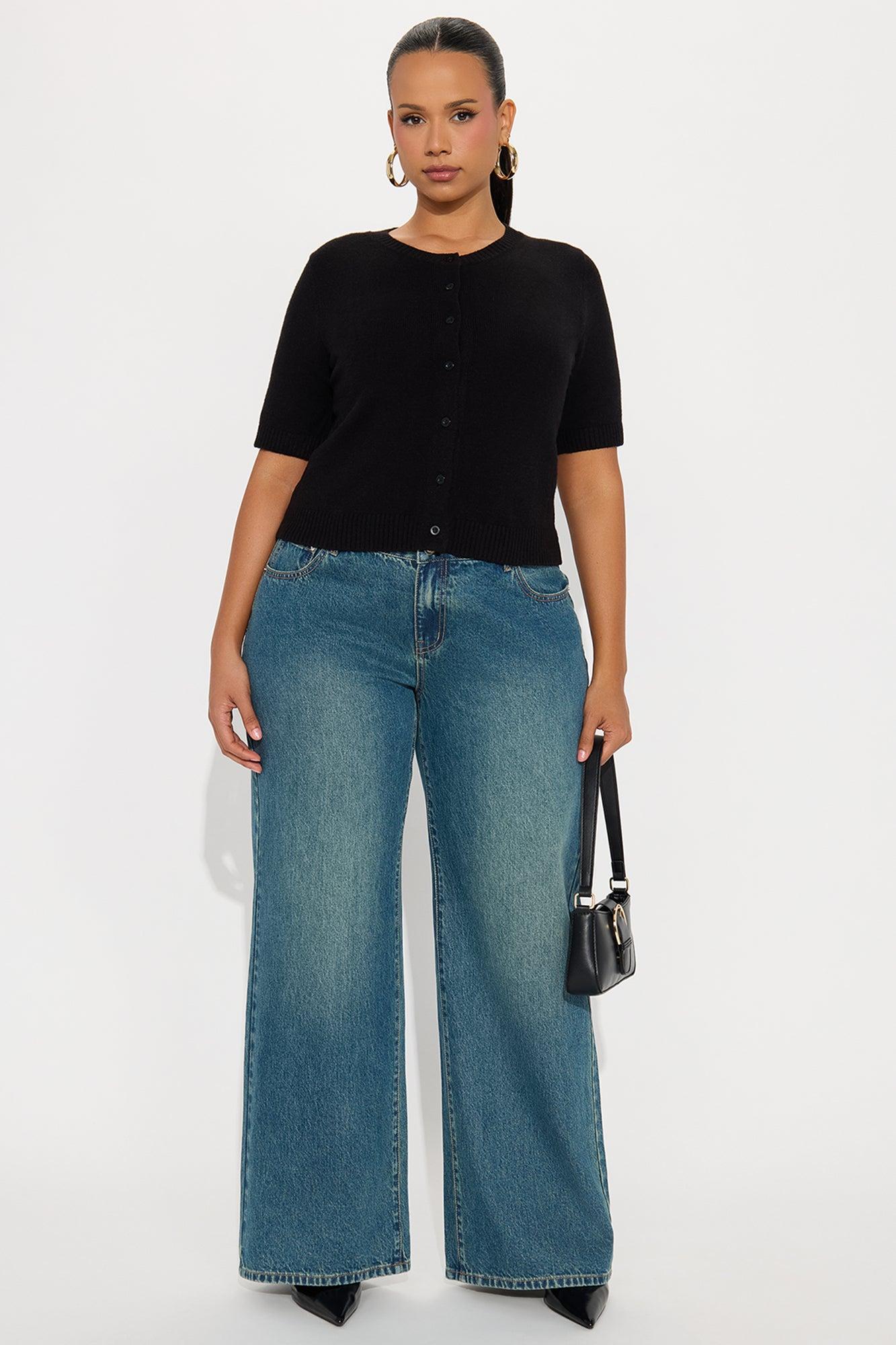 Too Cute Short Sleeve Cardigan - Black Female Product Image