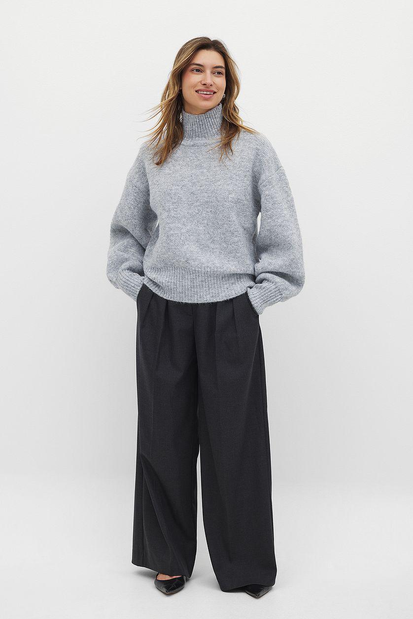 Knitted Turtle Neck Sweater Product Image