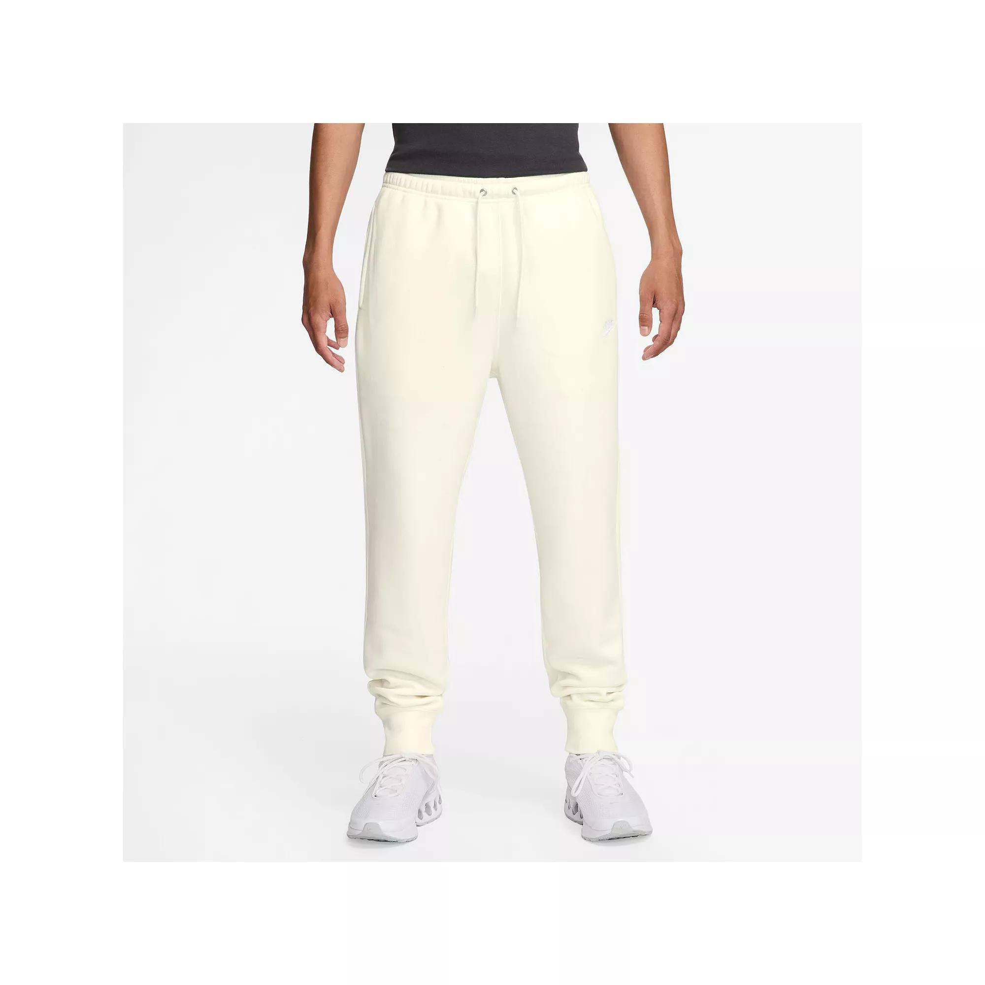 Nike Mens Nike Club Joggers - Mens White/White Product Image