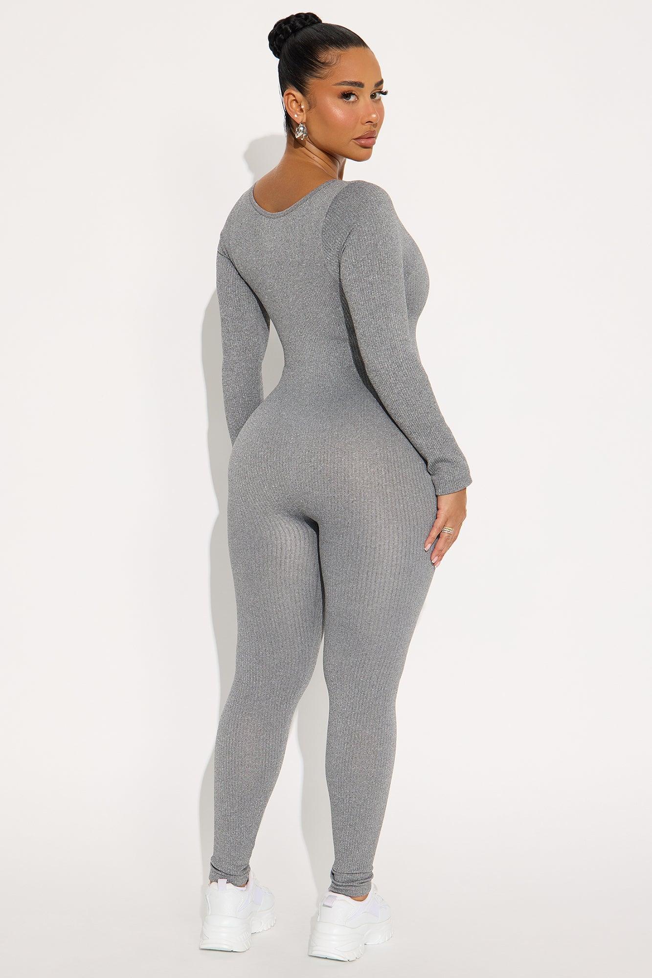 Let's Go Seamless Jumpsuit - Heather Grey Female Product Image