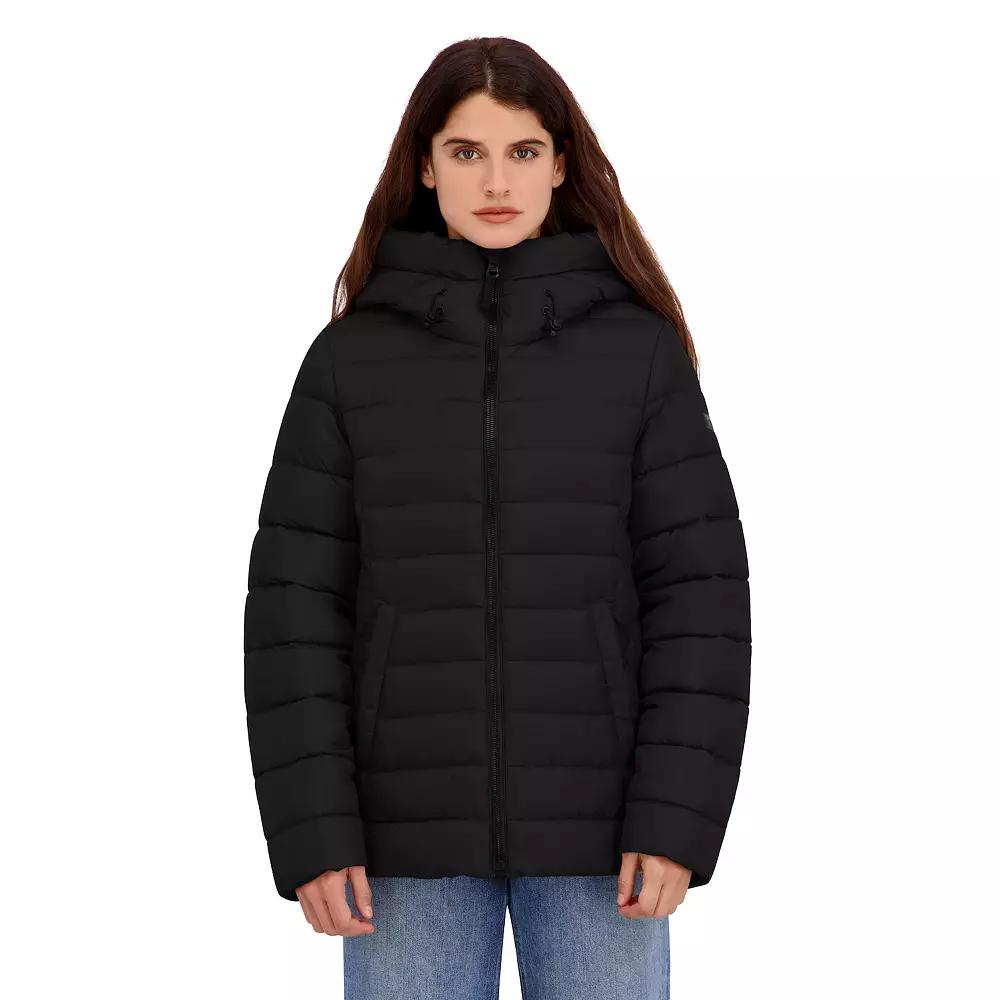 Women's Halitech Faux Fur Trim Puffer Jacket,  Product Image