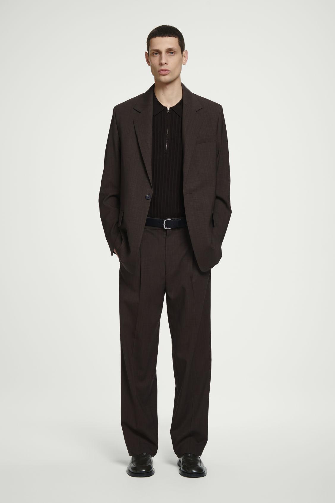 SILK-COTTON ZIP-UP POLO SHIRT Product Image