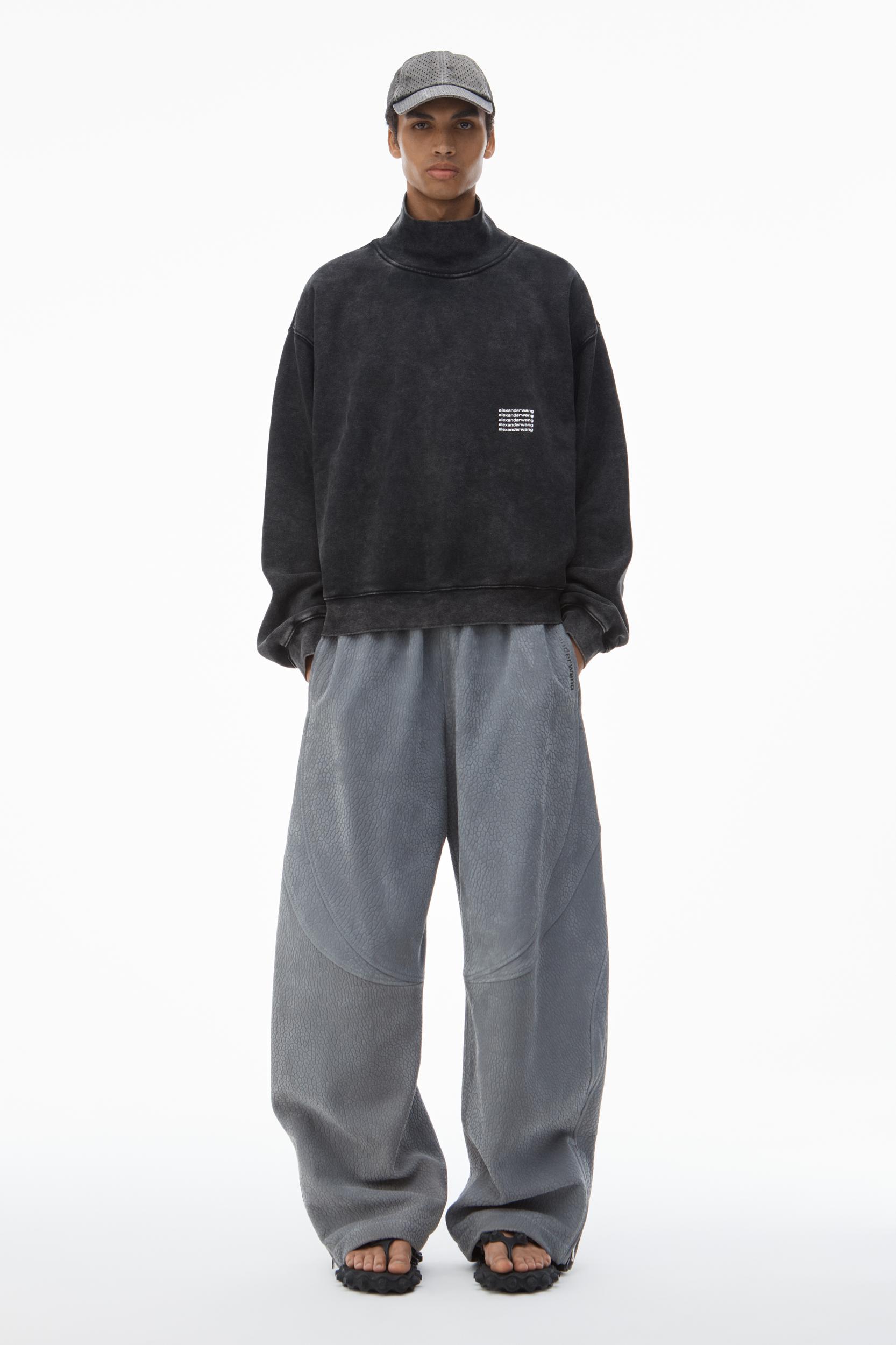 Unisex High Neck Sweatshirt In Dense Fleece Product Image