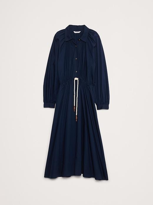 Cotton Poplin Midi Shirtdress Product Image