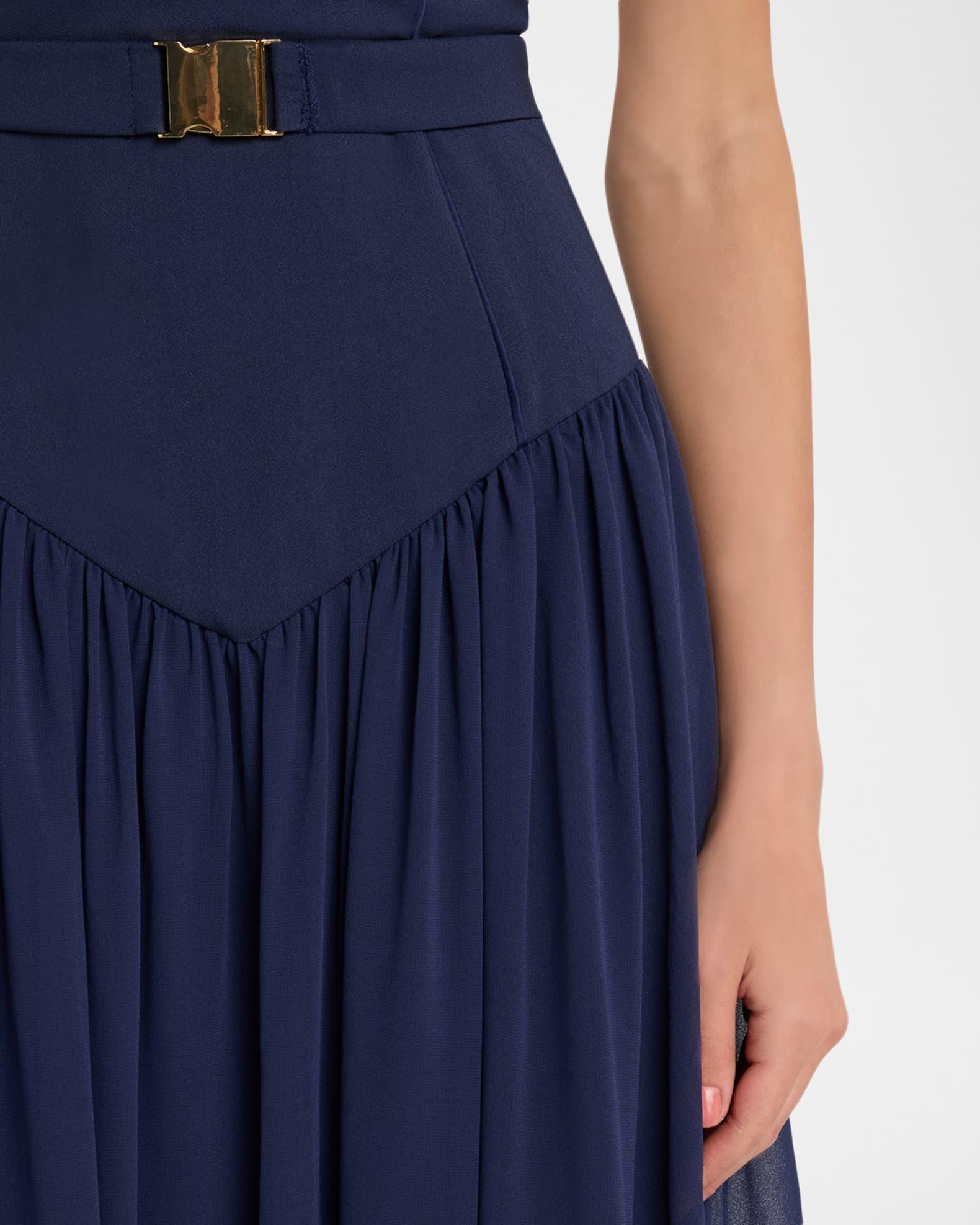 Ruby Sweetheart Drop-Waist Maxi Dress Product Image