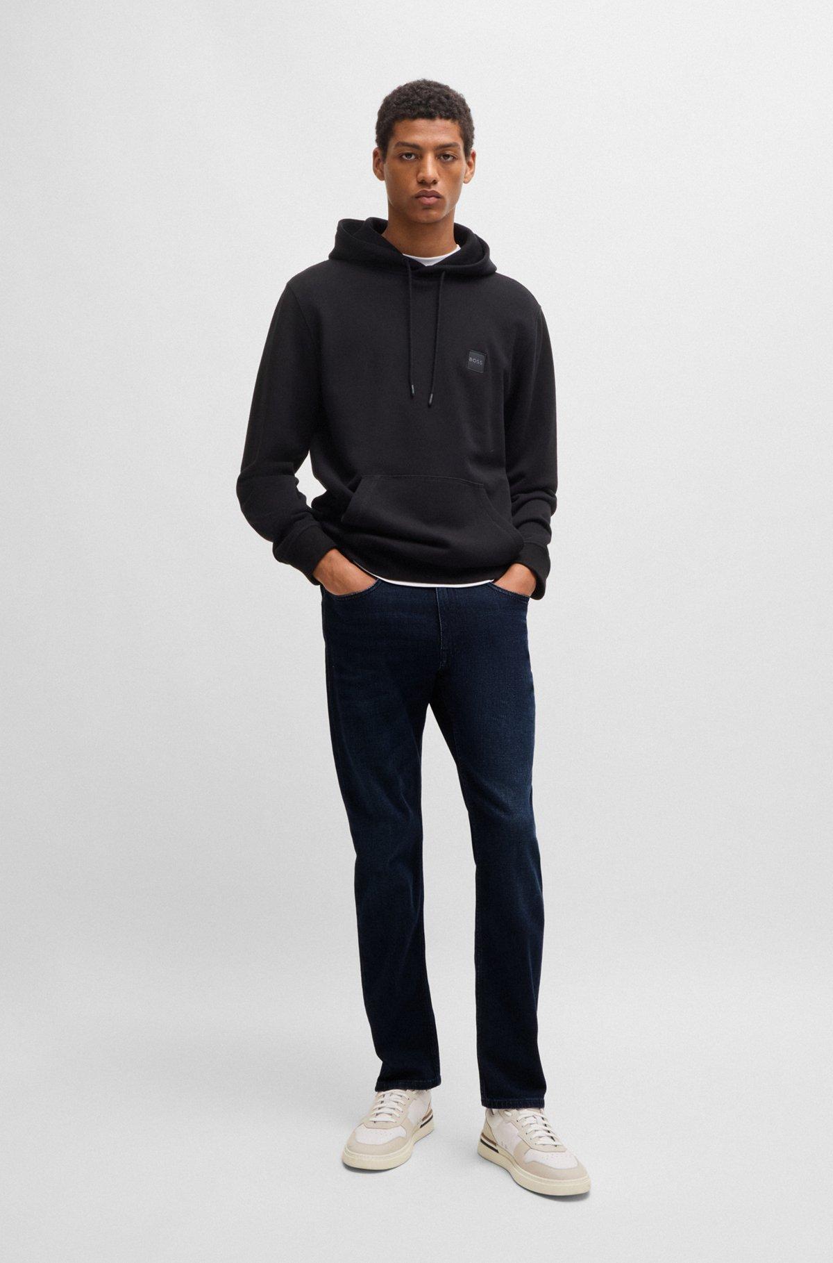 BOSS - Slim-fit jeans in blue comfort-stretch denim - Dark Blue Product Image