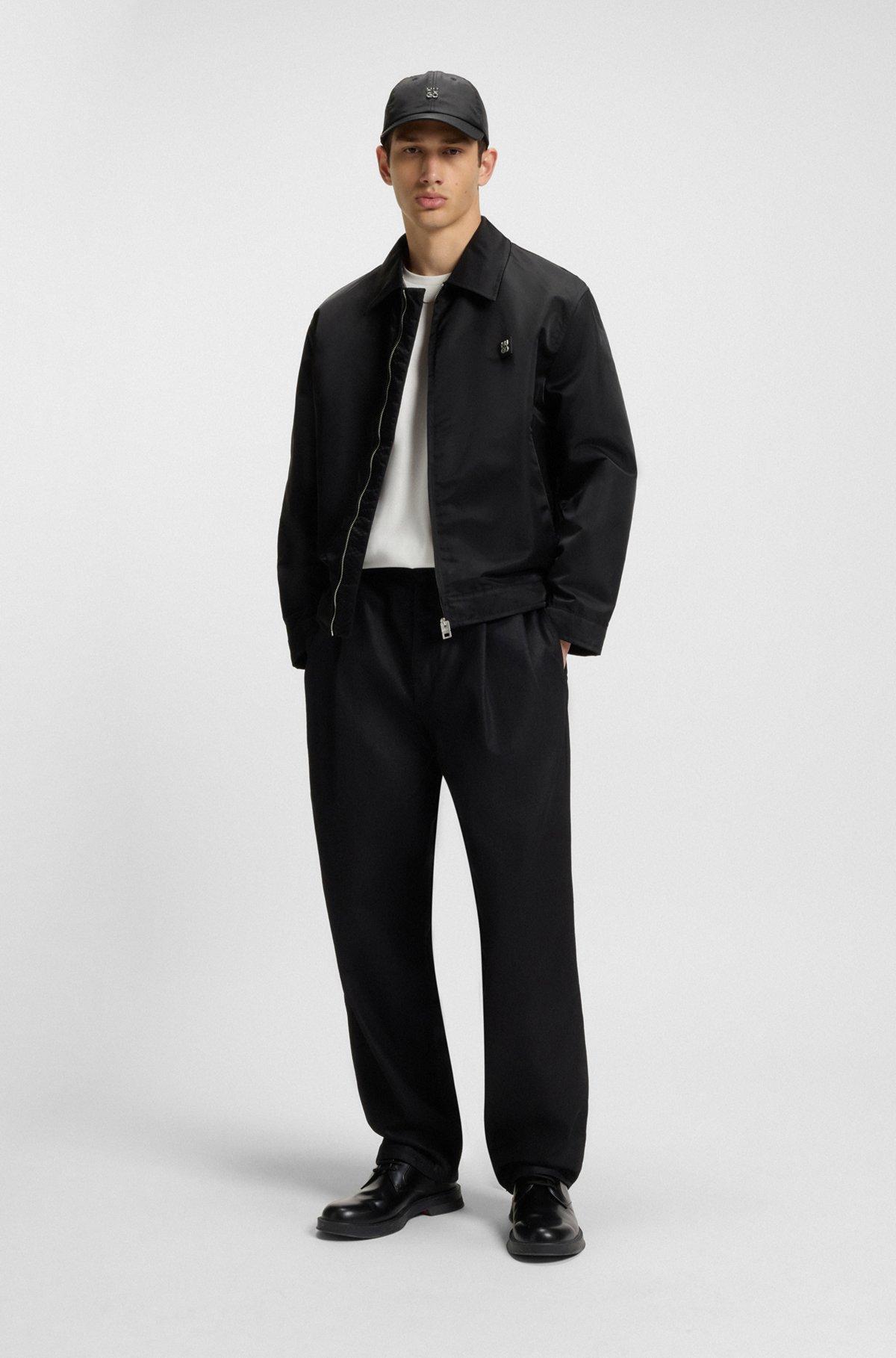 HUGO - Slim-fit T-shirt with mercerized cotton - White Product Image