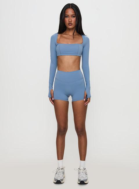 Touchdown Active Contour Short Blue Product Image