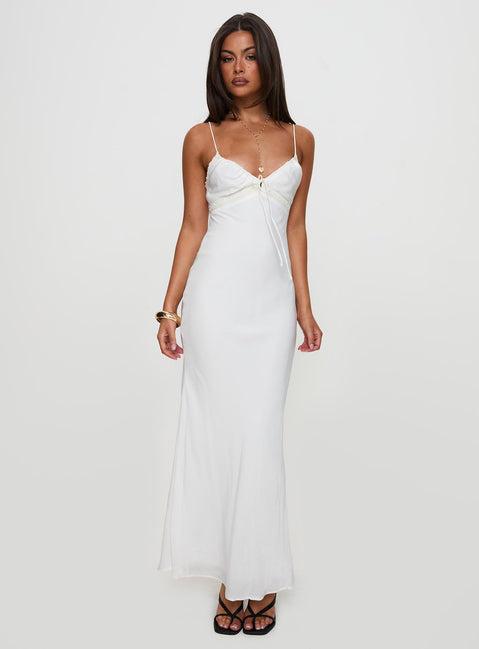 Emily Maxi Dress White Product Image