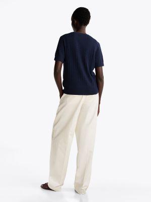 Mini Cable Knit Wool-Blend Cardigan Product Image