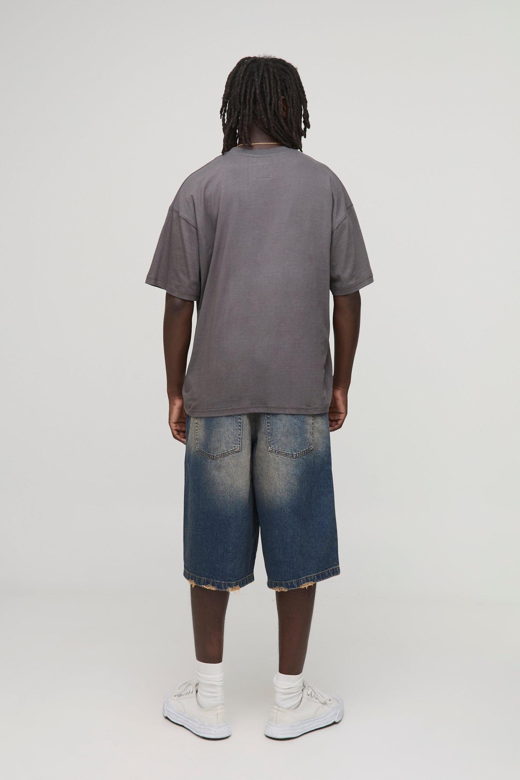 Oversized Snake Worldwide Large Scale Printed T-Shirt | boohooMAN USA Product Image