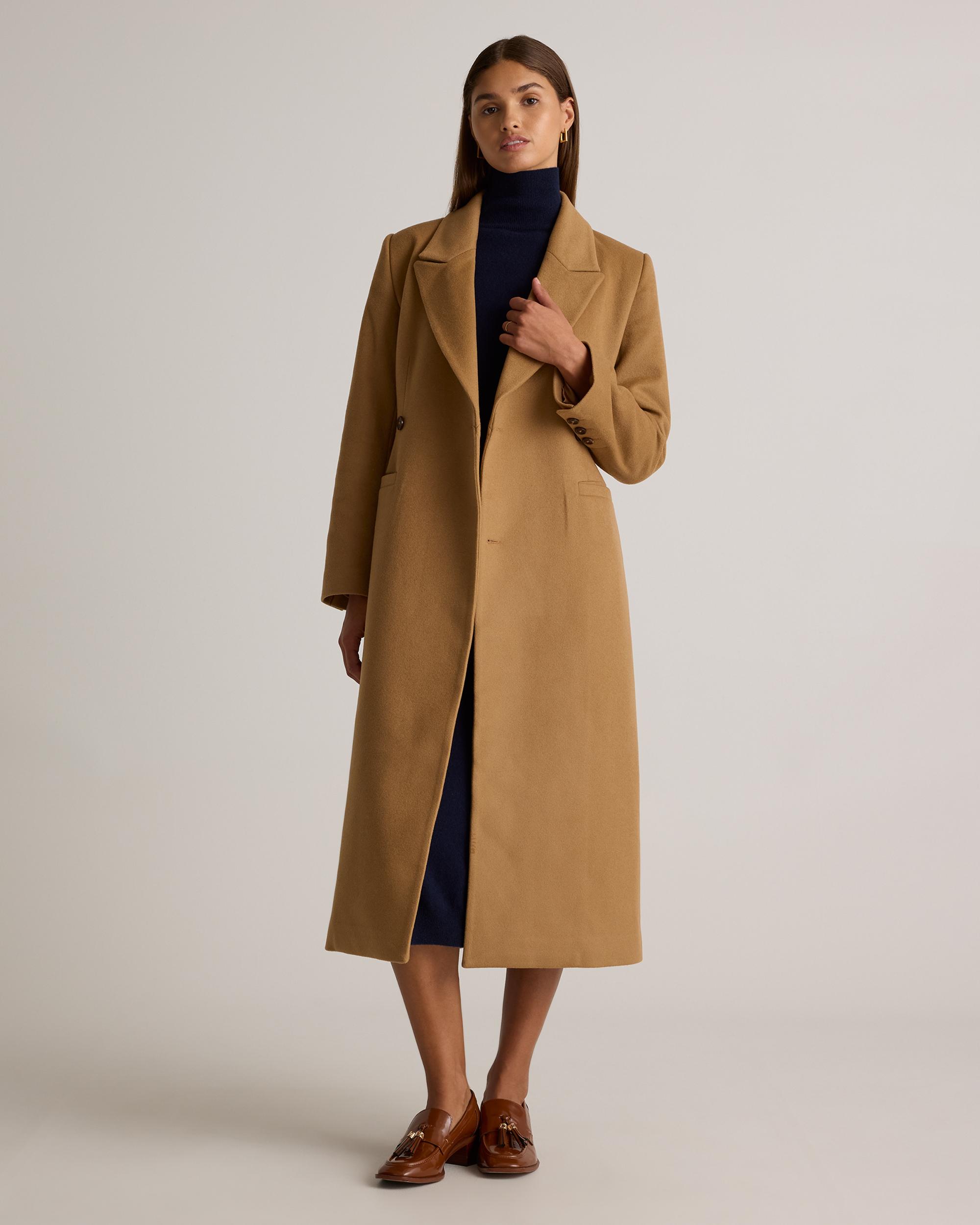Quince | Women's Italian Wool Tailored Coat Size XL, Wool/Nylon Product Image