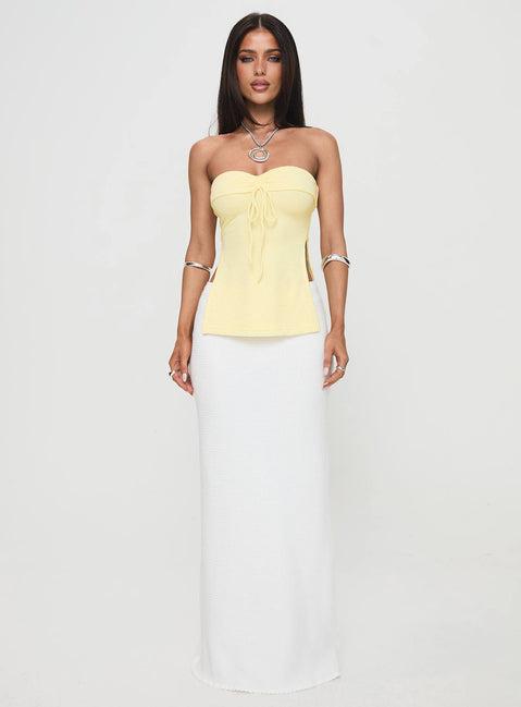 Laurenita Longline Tube Top Yellow Product Image