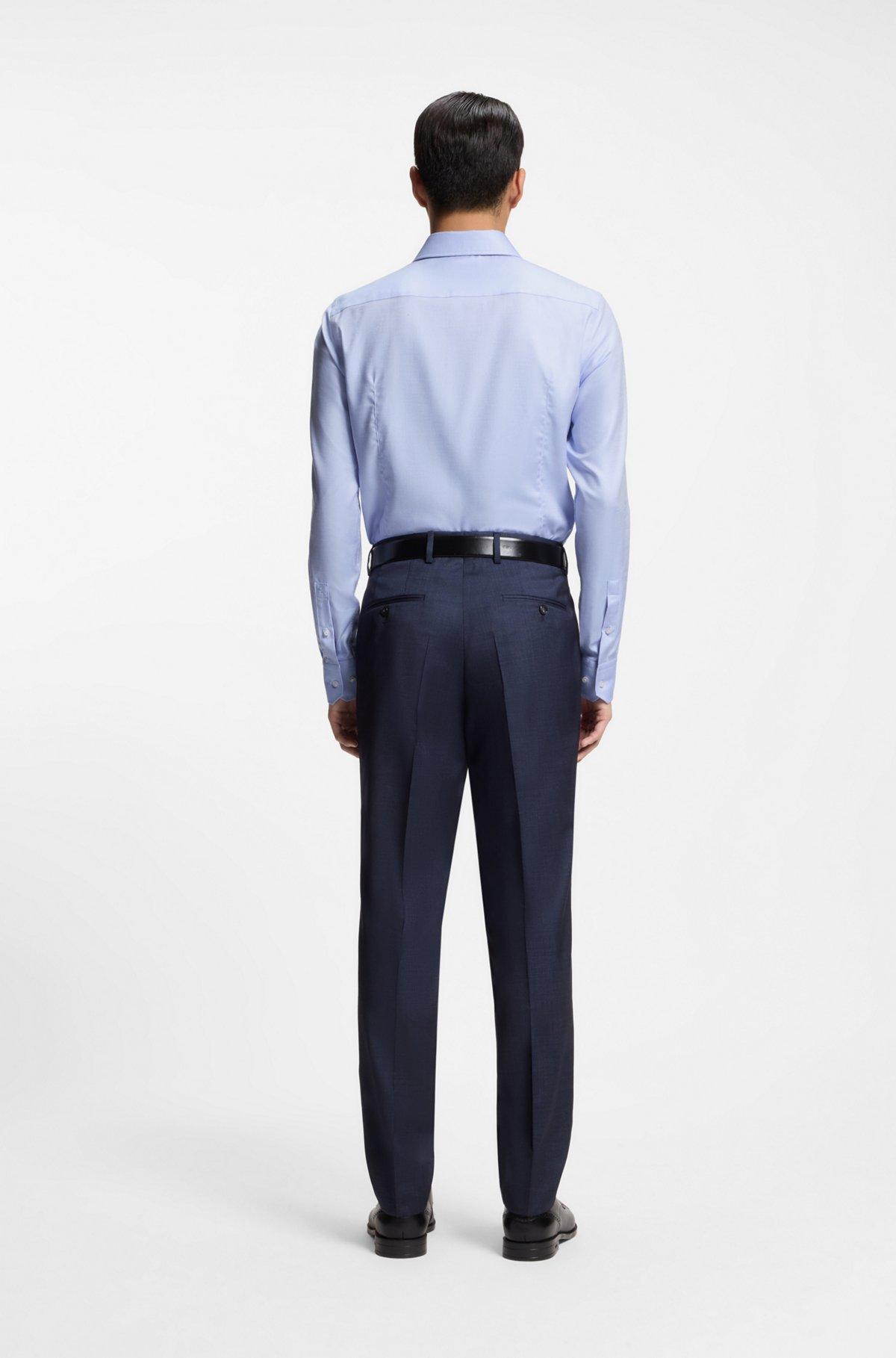 Wrinkle-resistant slim-fit shirt in a cotton blend Product Image