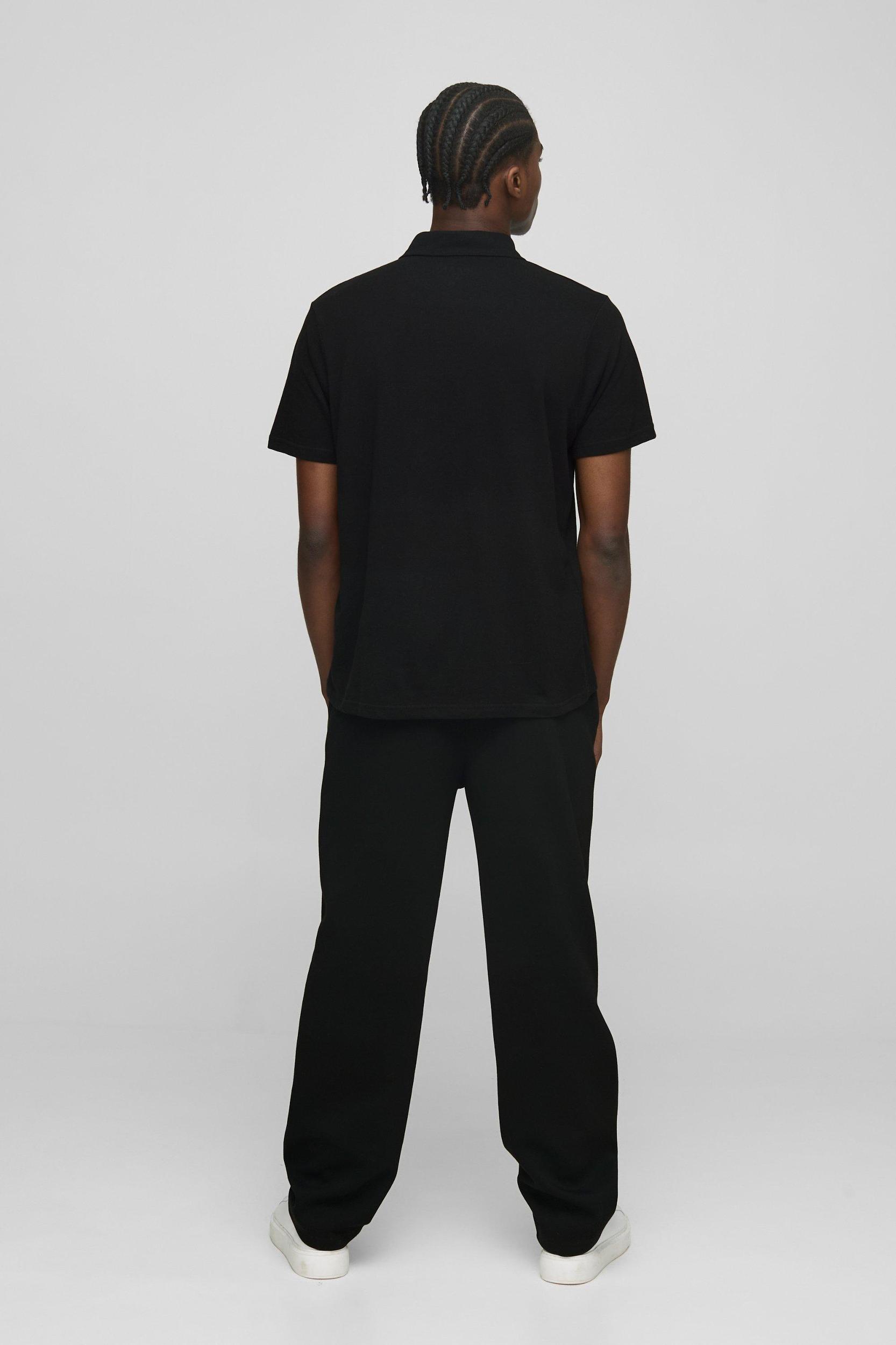 Regular Fit Basic Pique Polo | boohooMAN USA Product Image
