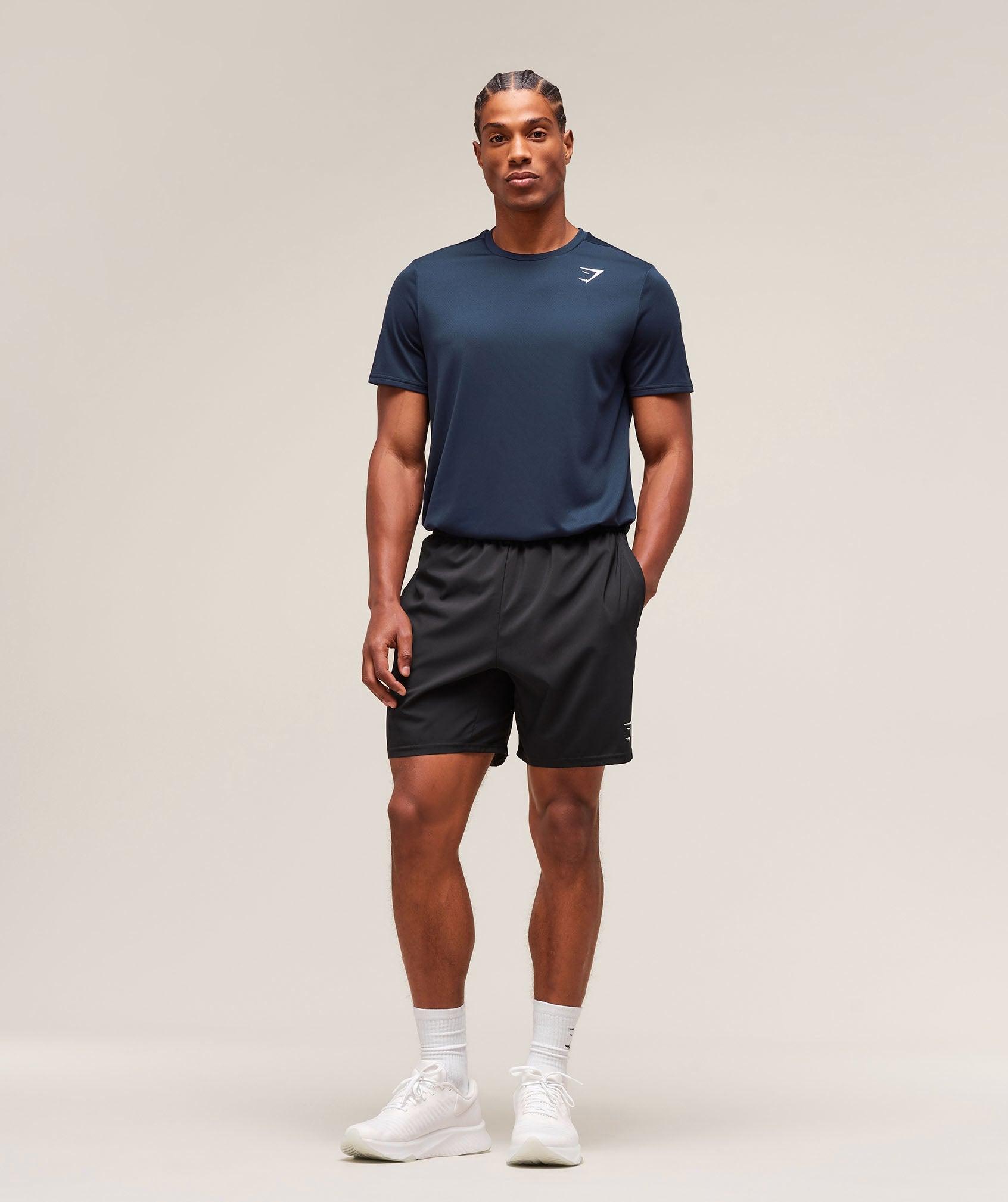 Gymshark Arrival Regular Fit T-Shirt - Navy Male Product Image