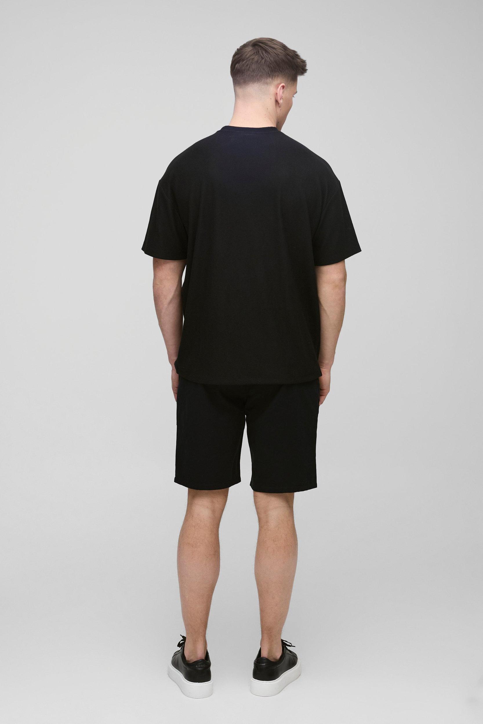 Tall Fixed Waist Slim Fit Shorts | boohooMAN USA Product Image