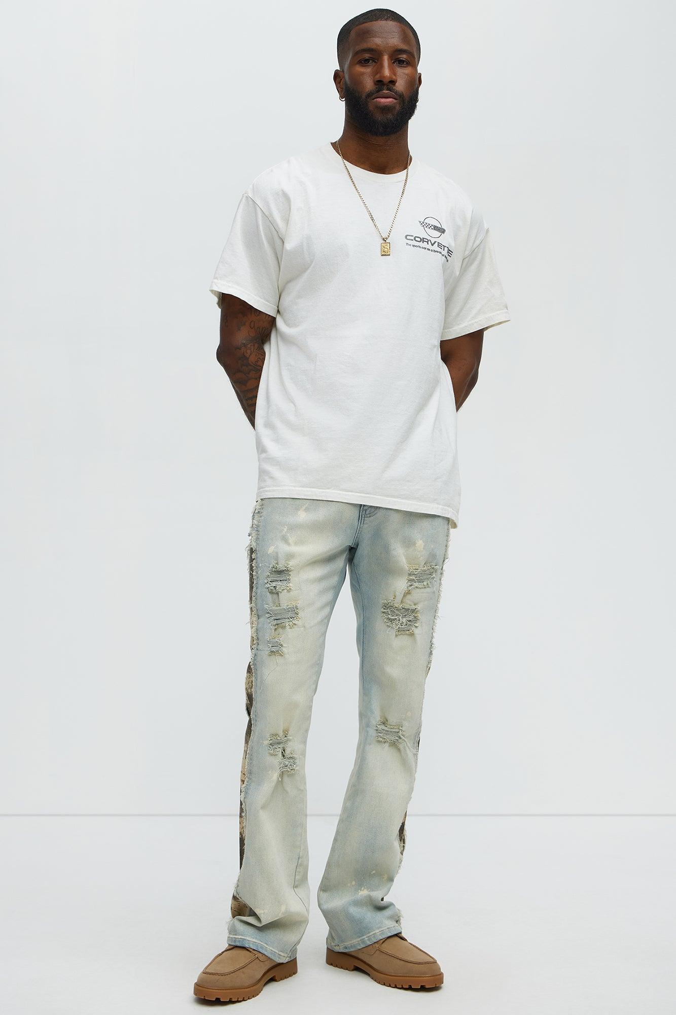 Chevy Corvette Stingray Short Sleeve Tee - Off White Male Product Image