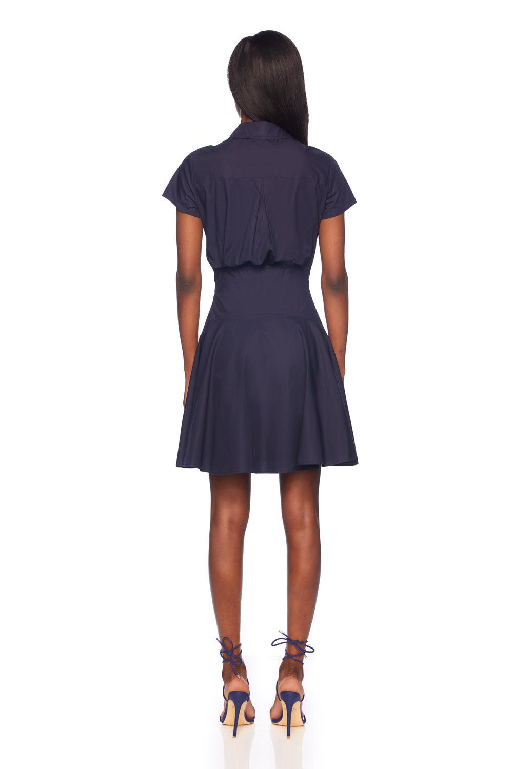 Poplin Shirt Dress- Midnight Product Image