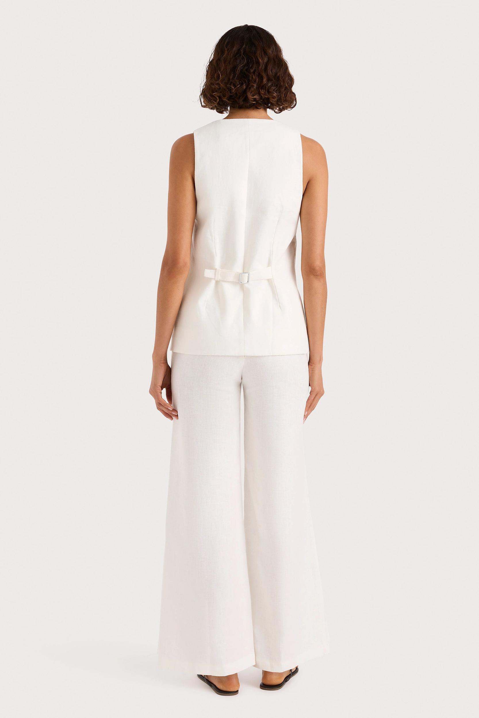 Claudine Pant White - Final Sale Product Image