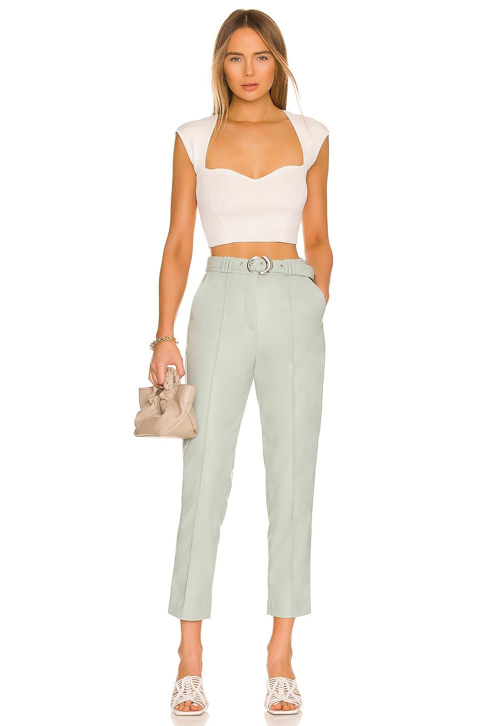 Womens Abia Compact Rib-Knit Crop Top Product Image