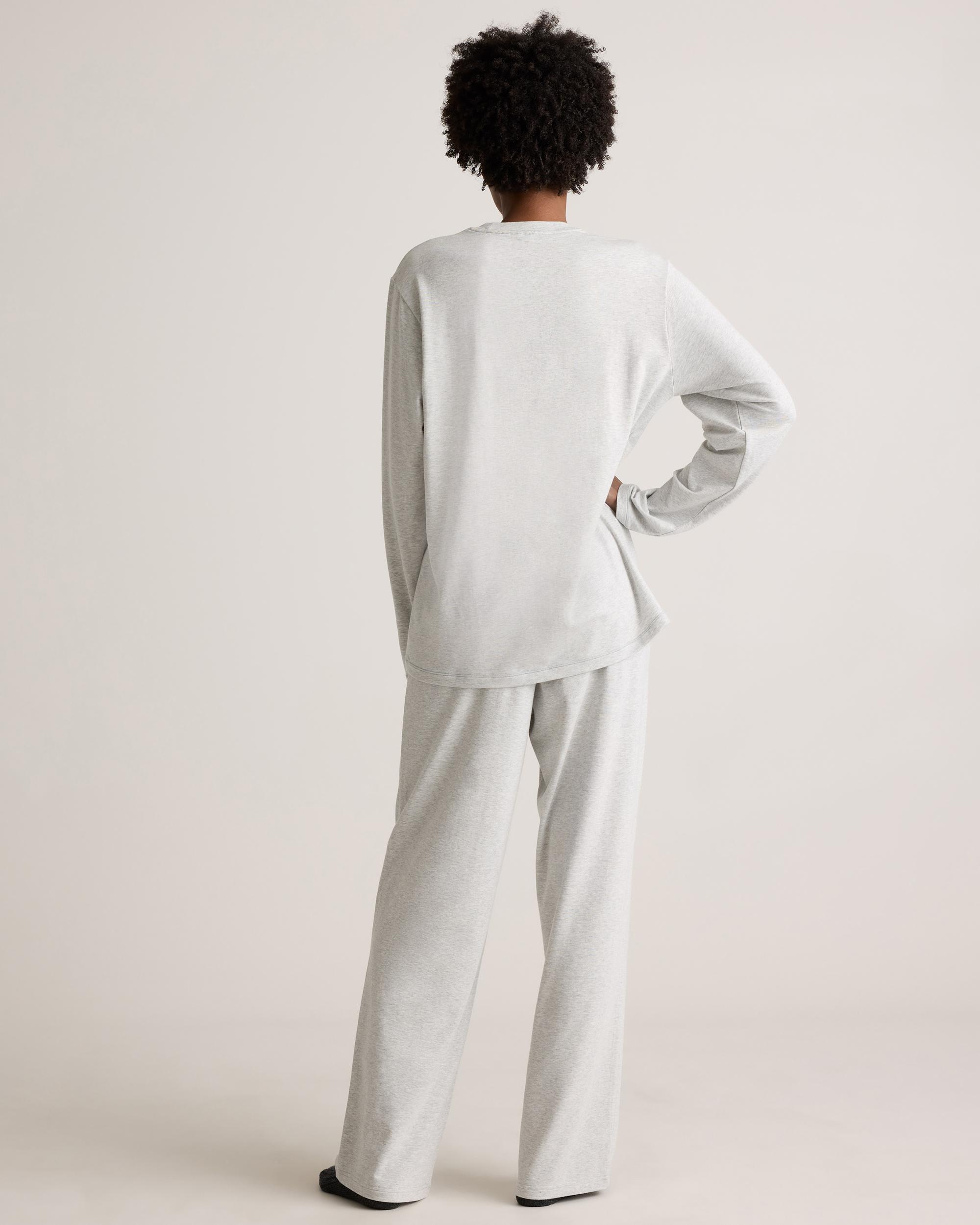 Quince | Women's Dream Lounge Oversized Long Sleeve Pajama Set Cotton Product Image