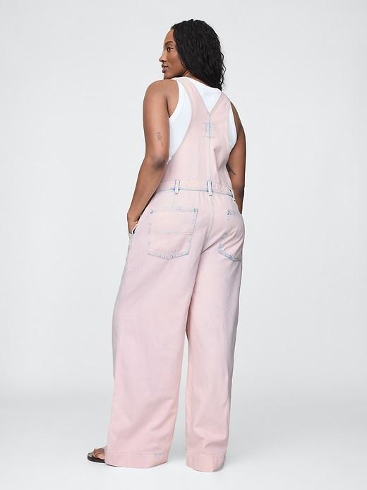 UltraSoft Denim Baggy Overalls Product Image
