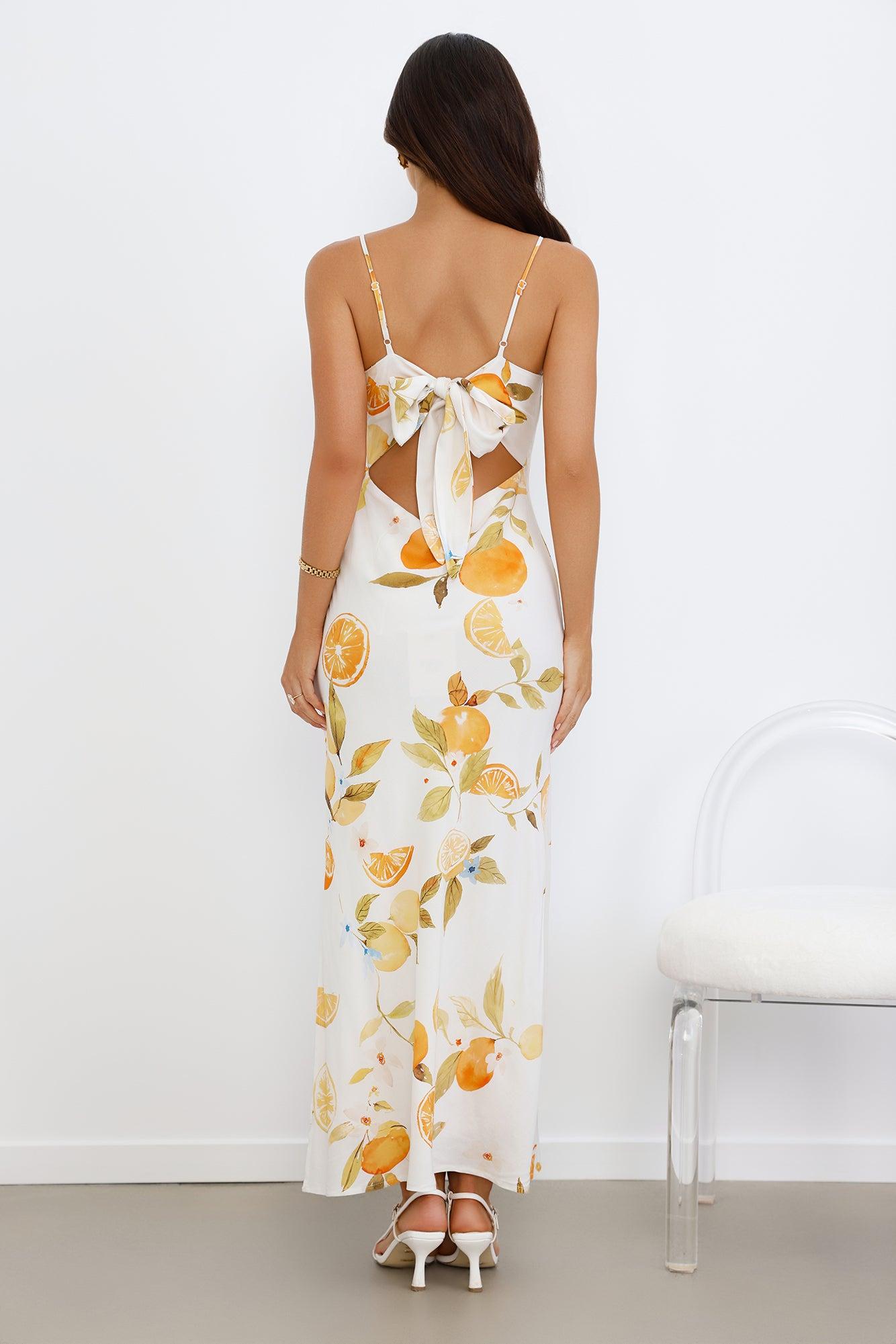 Lemonade Luxe Maxi Dress White Product Image